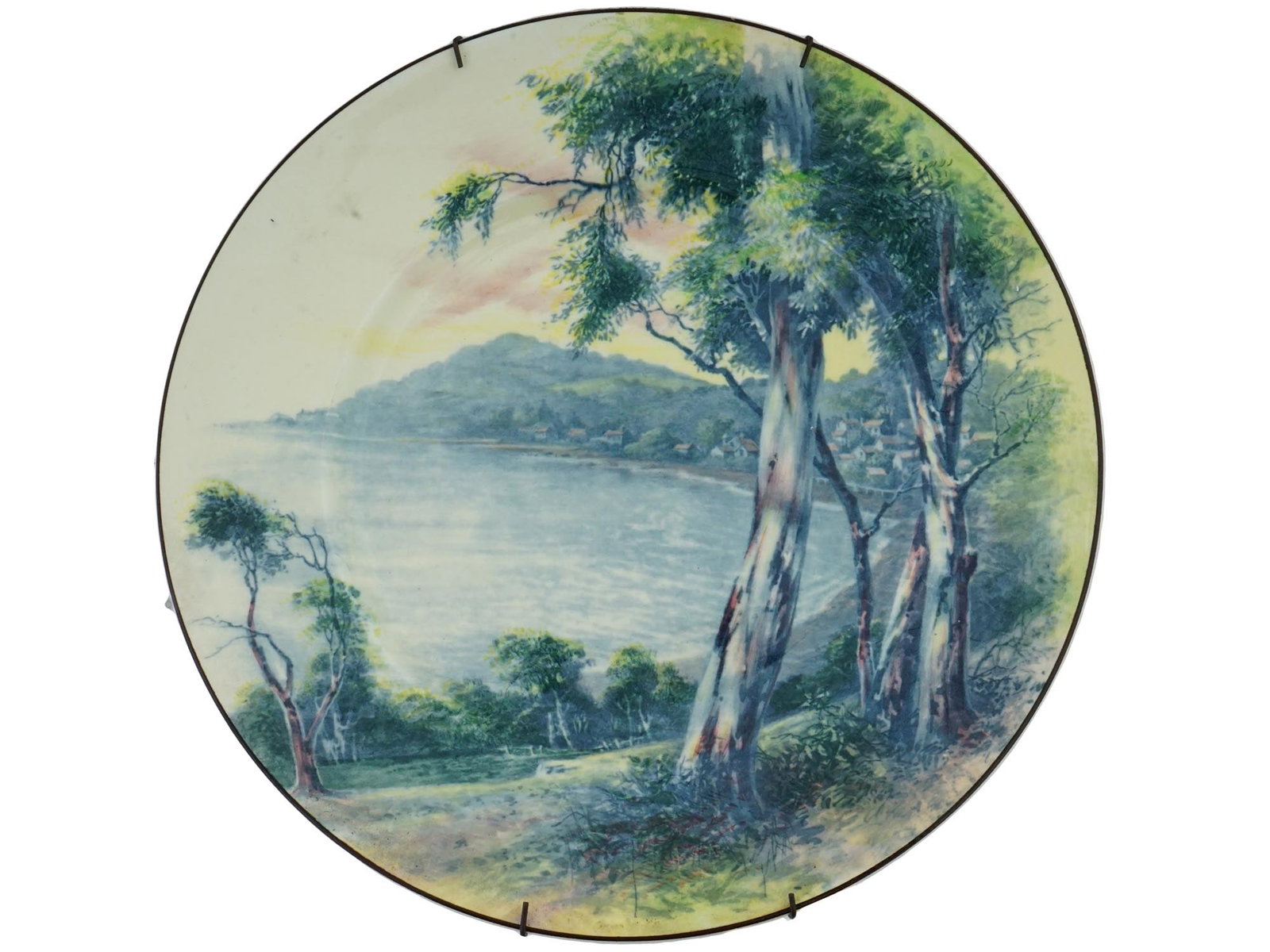 ENGLISH CABINET PLATE BY ROYAL DOULTON C 1930S (1 of 5)