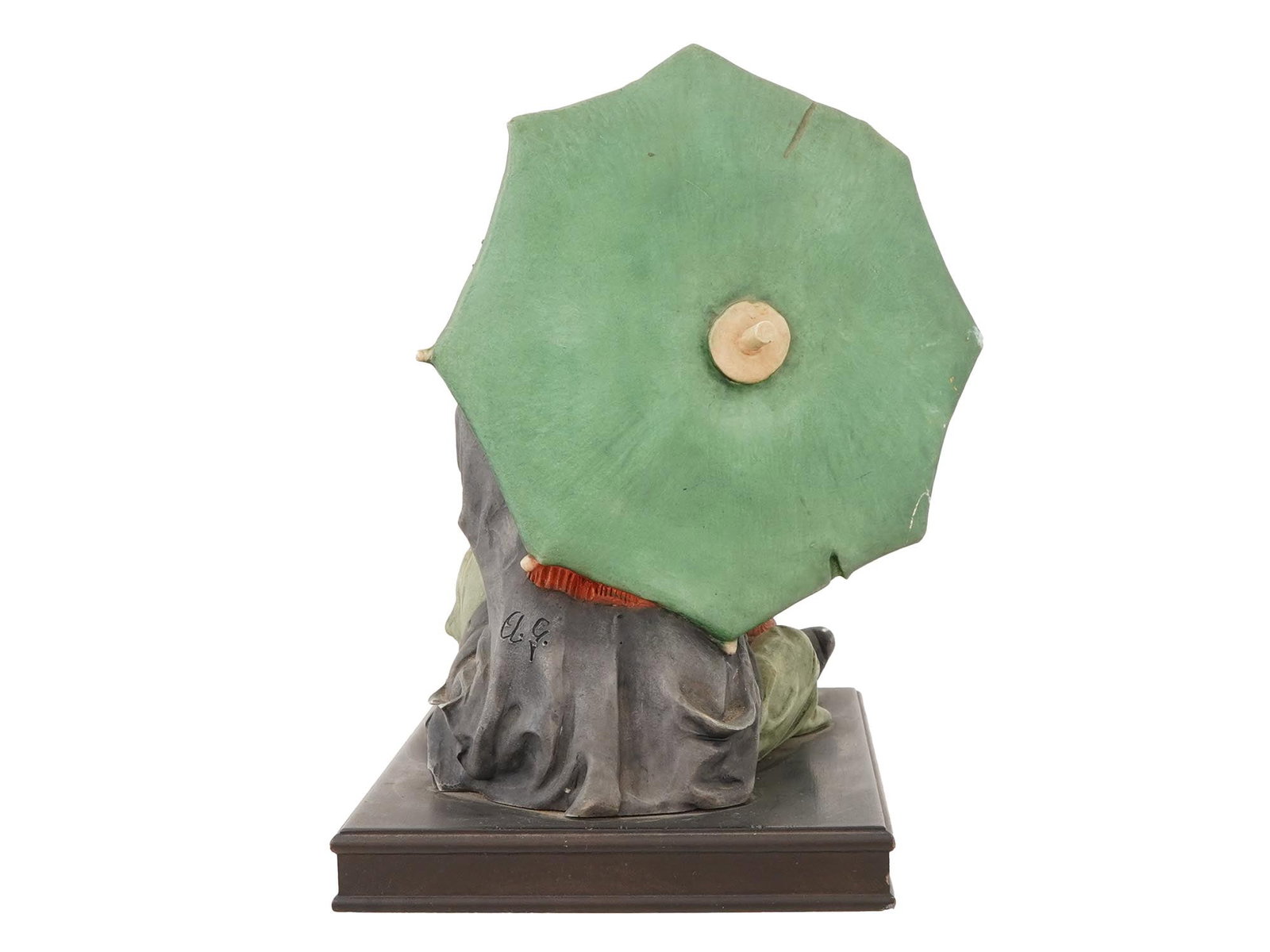 CAPODIMONTE STYLE CERAMIC BOY FIGURINE SIGNED - 4