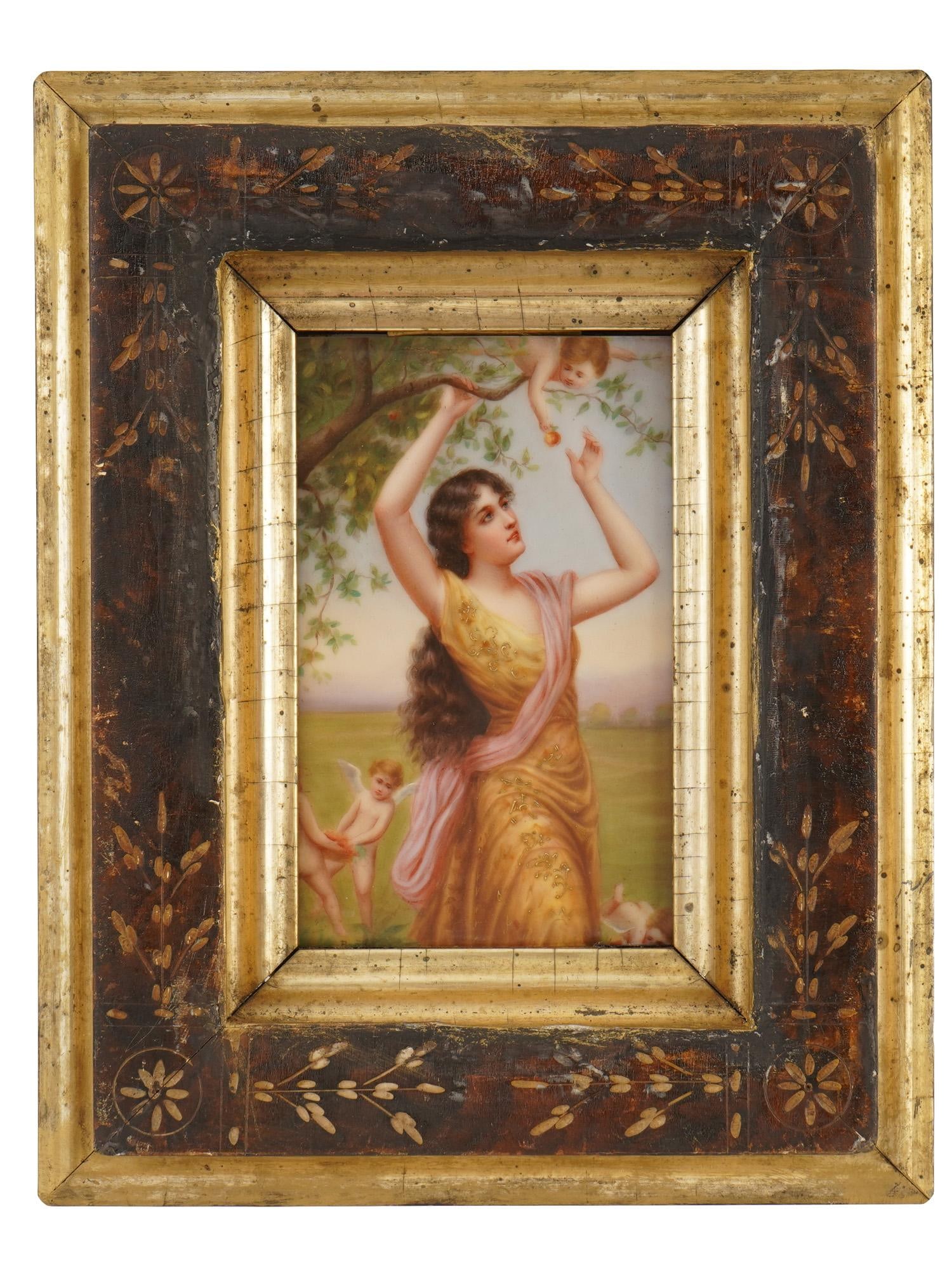 AFTER EDOUARD BISSON FRENCH PORCELAIN PAINTING (1 of 6)