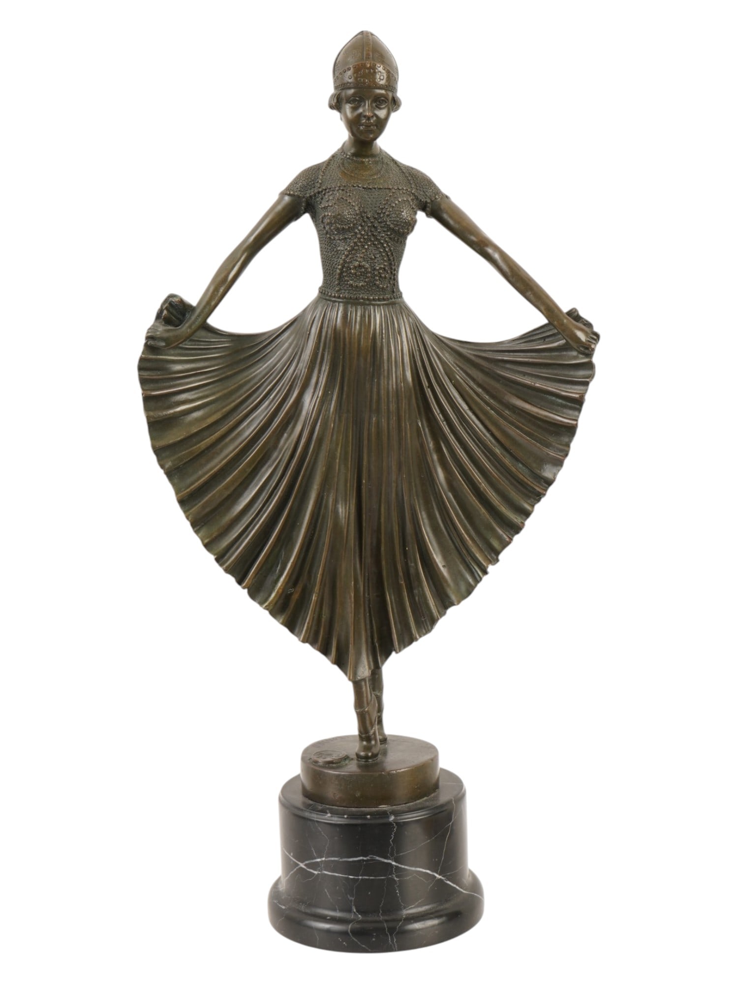ART DECO BRONZE SCULPTURE AFTER DEMETRE CHIPARUS (1 of 9)