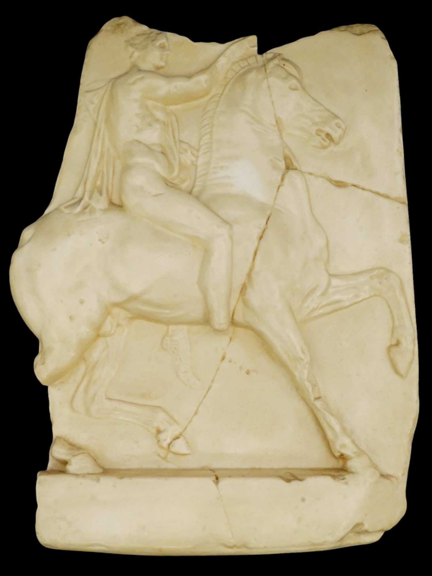 HELLENISTIC MANNER HORSE RIDER BAS RELIEF PLAQUE (1 of 16)