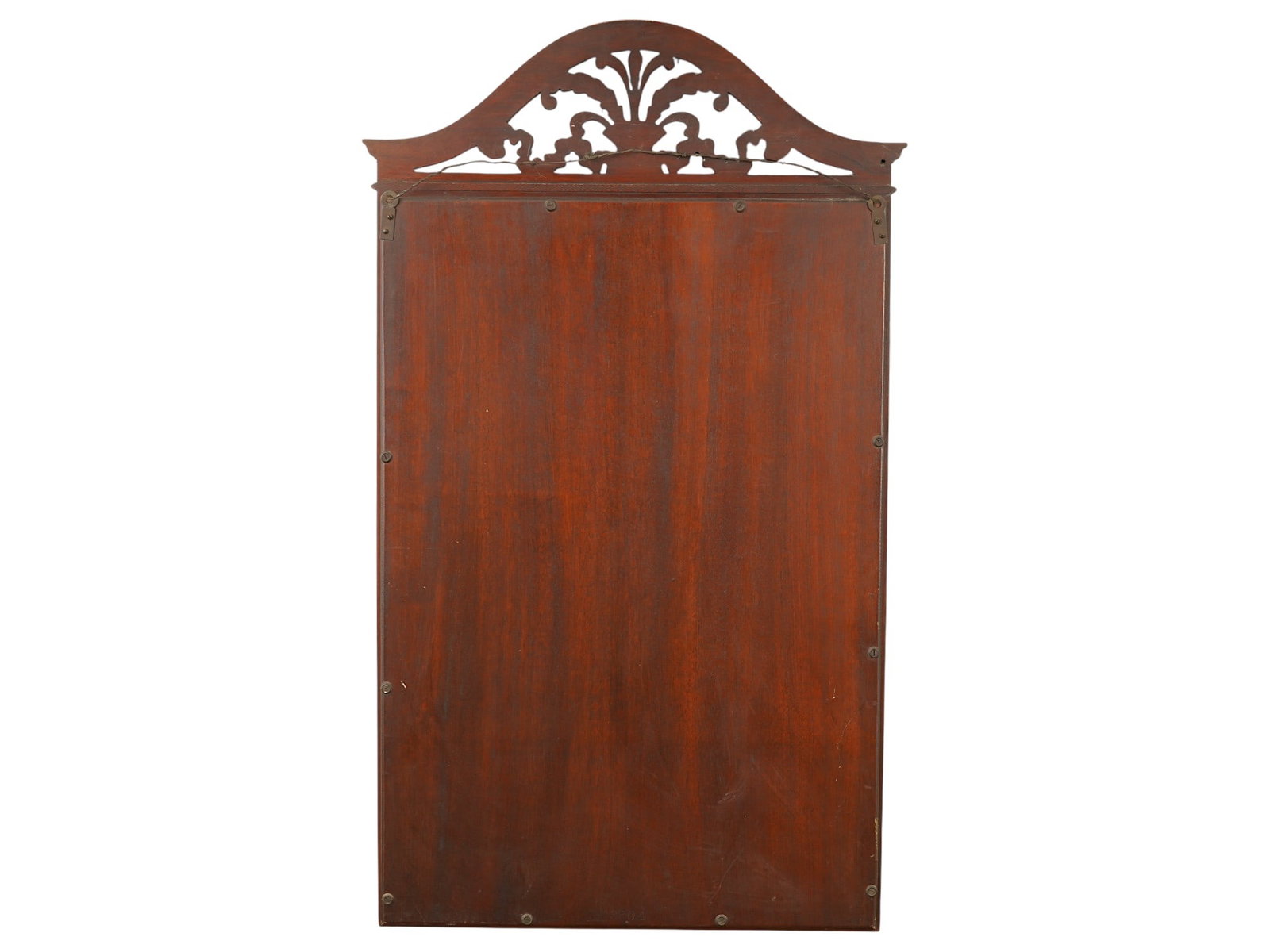 CHIPPENDALE STYLE ARCHED SOLID WOOD WALL MIRROR - 2