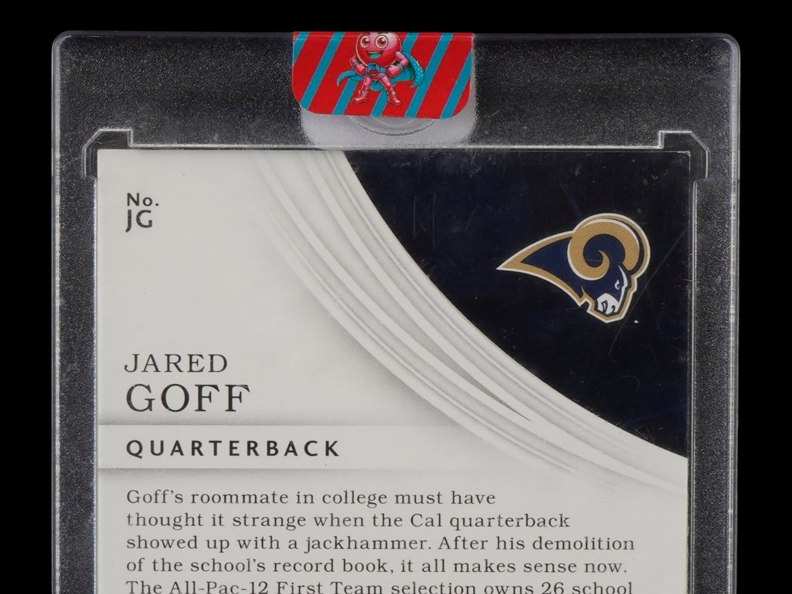 2016 IMMACULATE COLLECTION JARED GOFF PATCH AUTO /49 RPA - 5