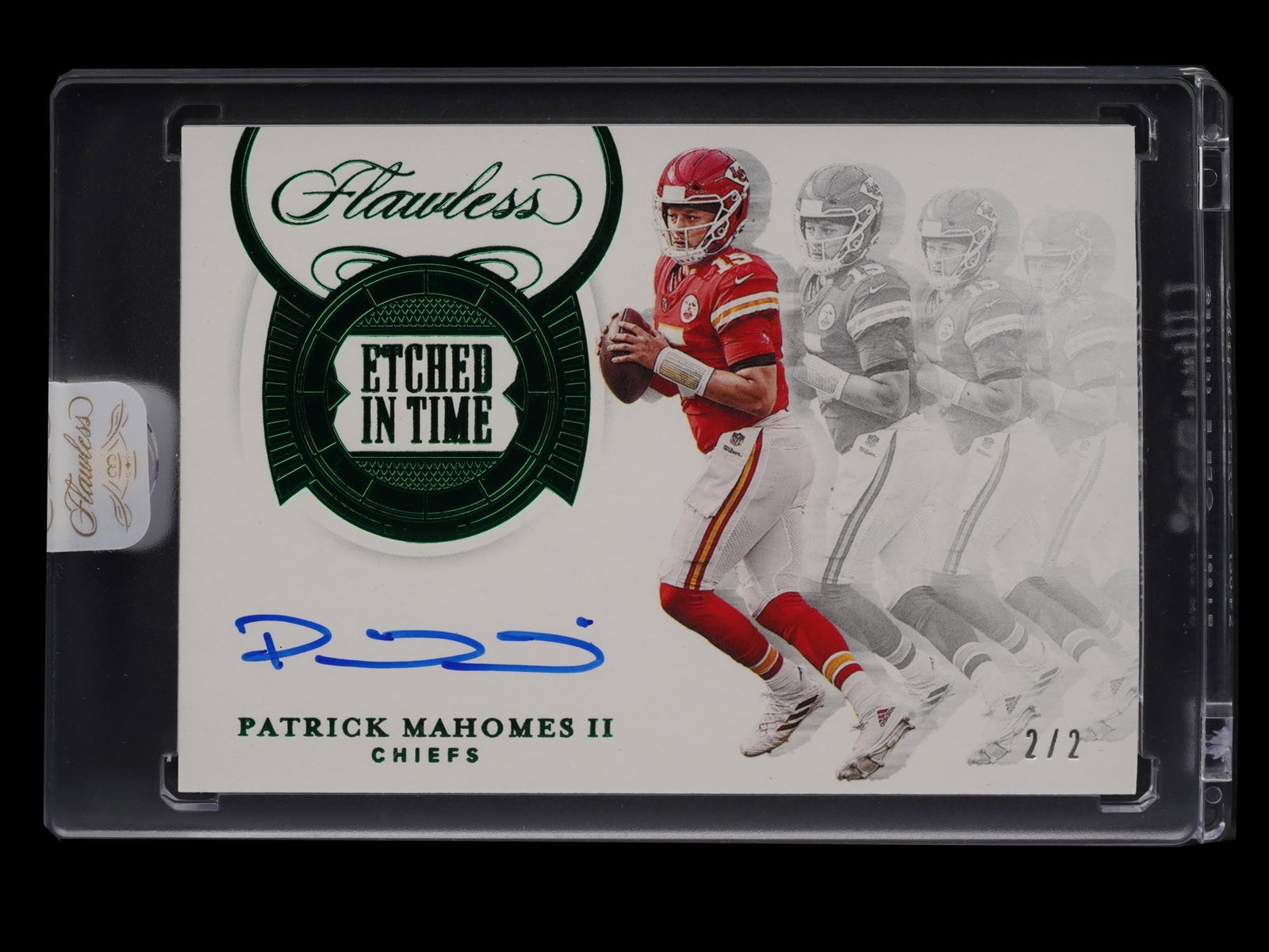 2020 PANINI FLAWLESS PATRICK MAHOMES II ETCHED IN TIME AUTO (1 of 2)