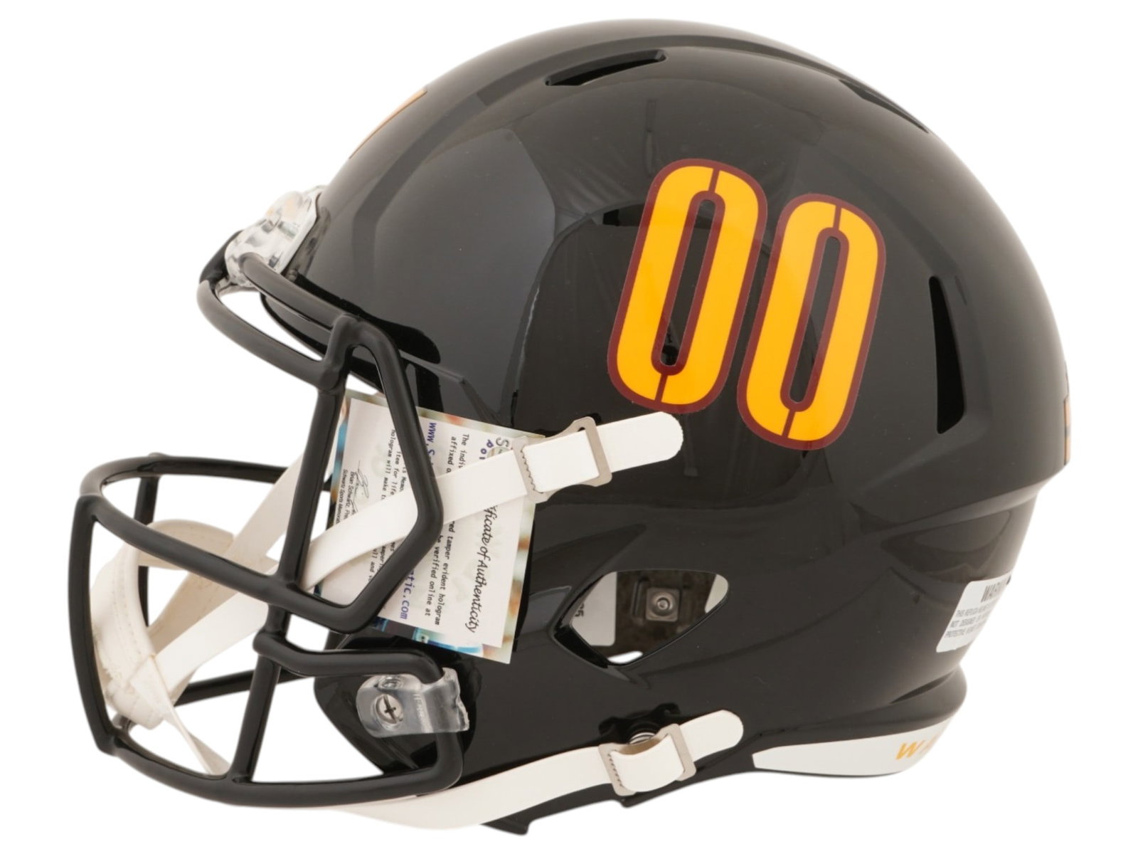 MARK MOSELEY SIGNED COMMANDERS ALTERNATE REPLICA HELMET - 3