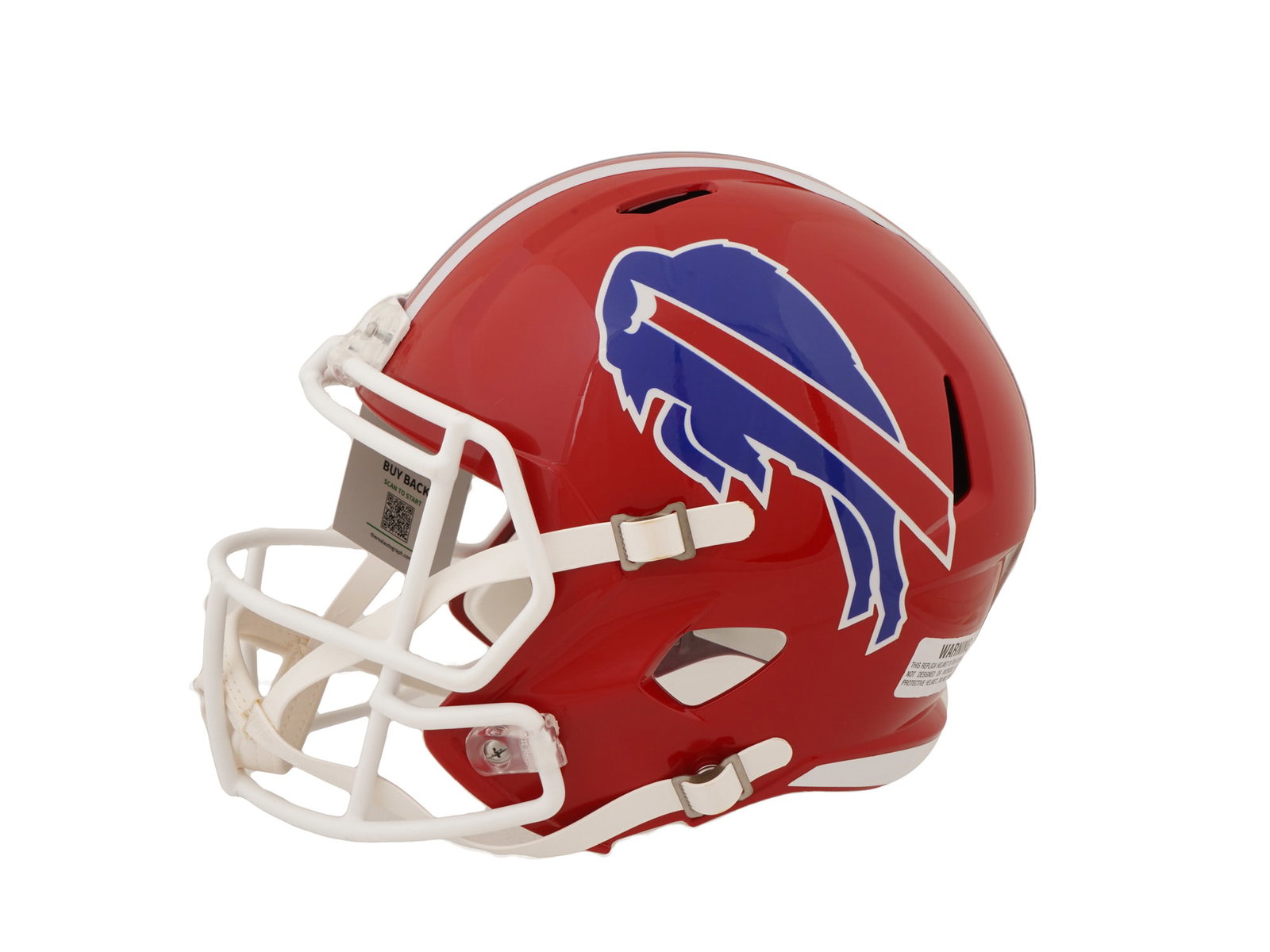 RYAN FITZPATRICK SIGNED RED BILLS FULL SIZE HELMET - 4
