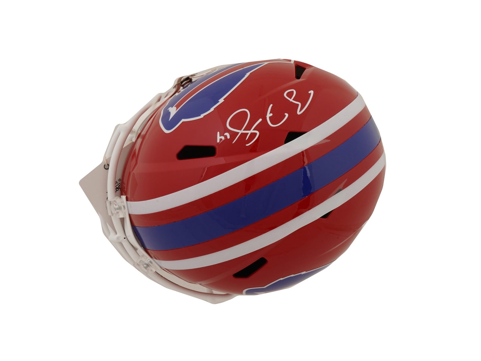 RYAN FITZPATRICK SIGNED RED BILLS FULL SIZE HELMET - 5