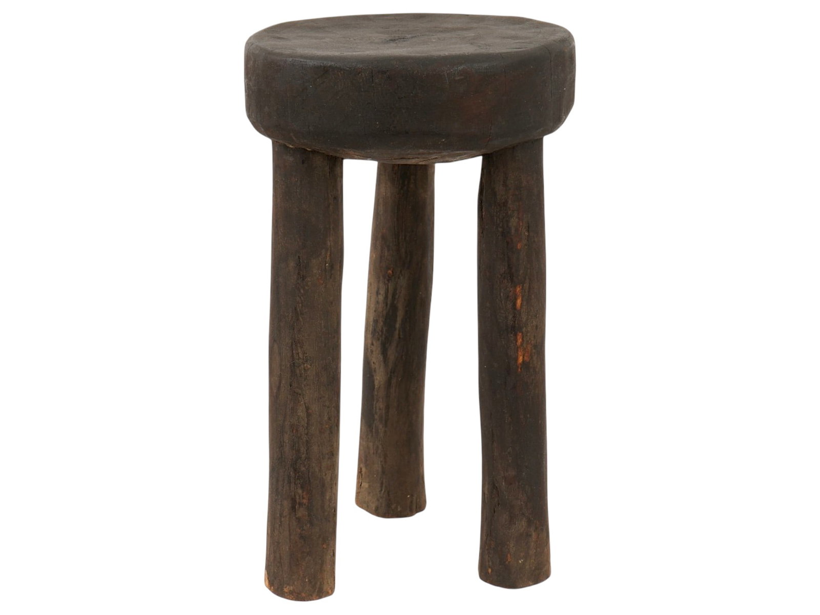 AFRICAN WOOD SENUFO MILKING STOOL FROM IVORY COAST (1 of 7)