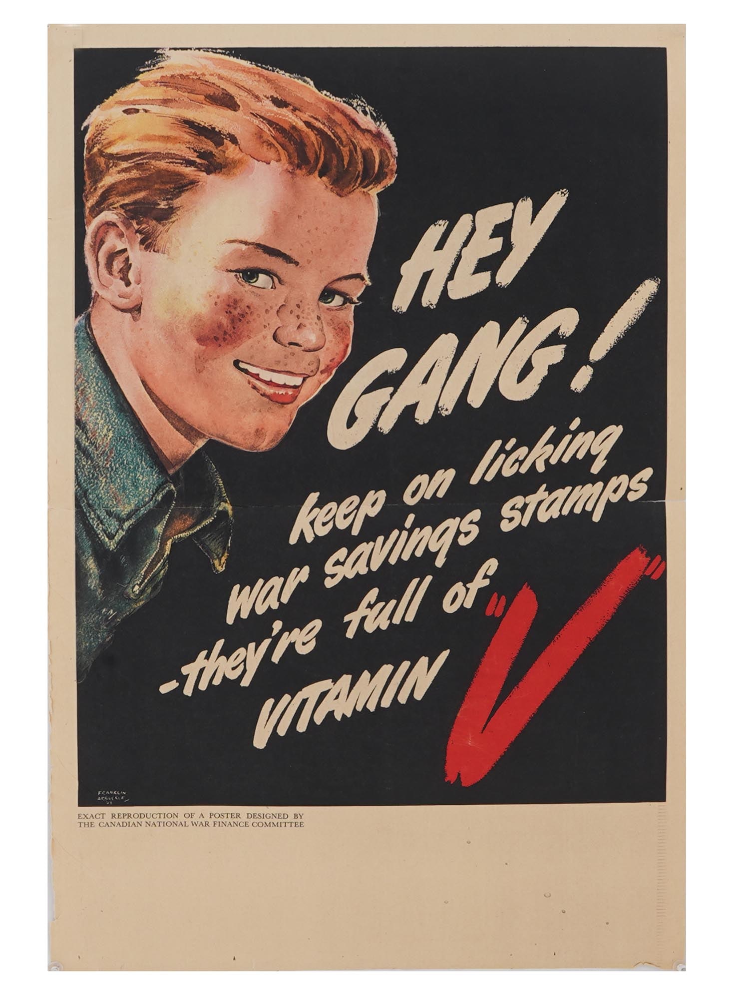 VINTAGE AMERICAN WWII PROPAGANDA POSTER SAVINGS STAMPS (1 of 3)