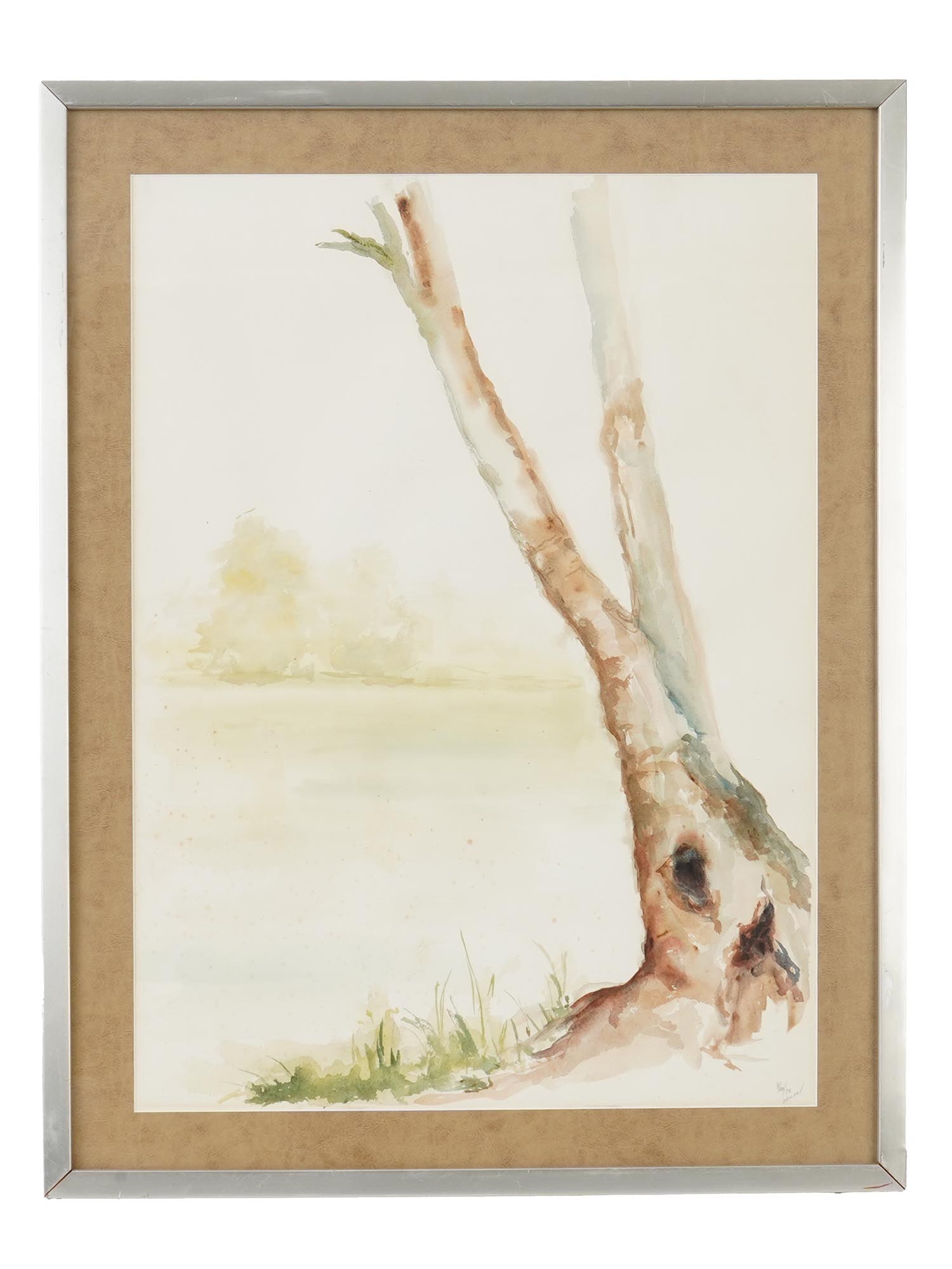 VINTAGE WATERCOLOR LANDSCAPE PAINTING BY MILON (1 of 5)