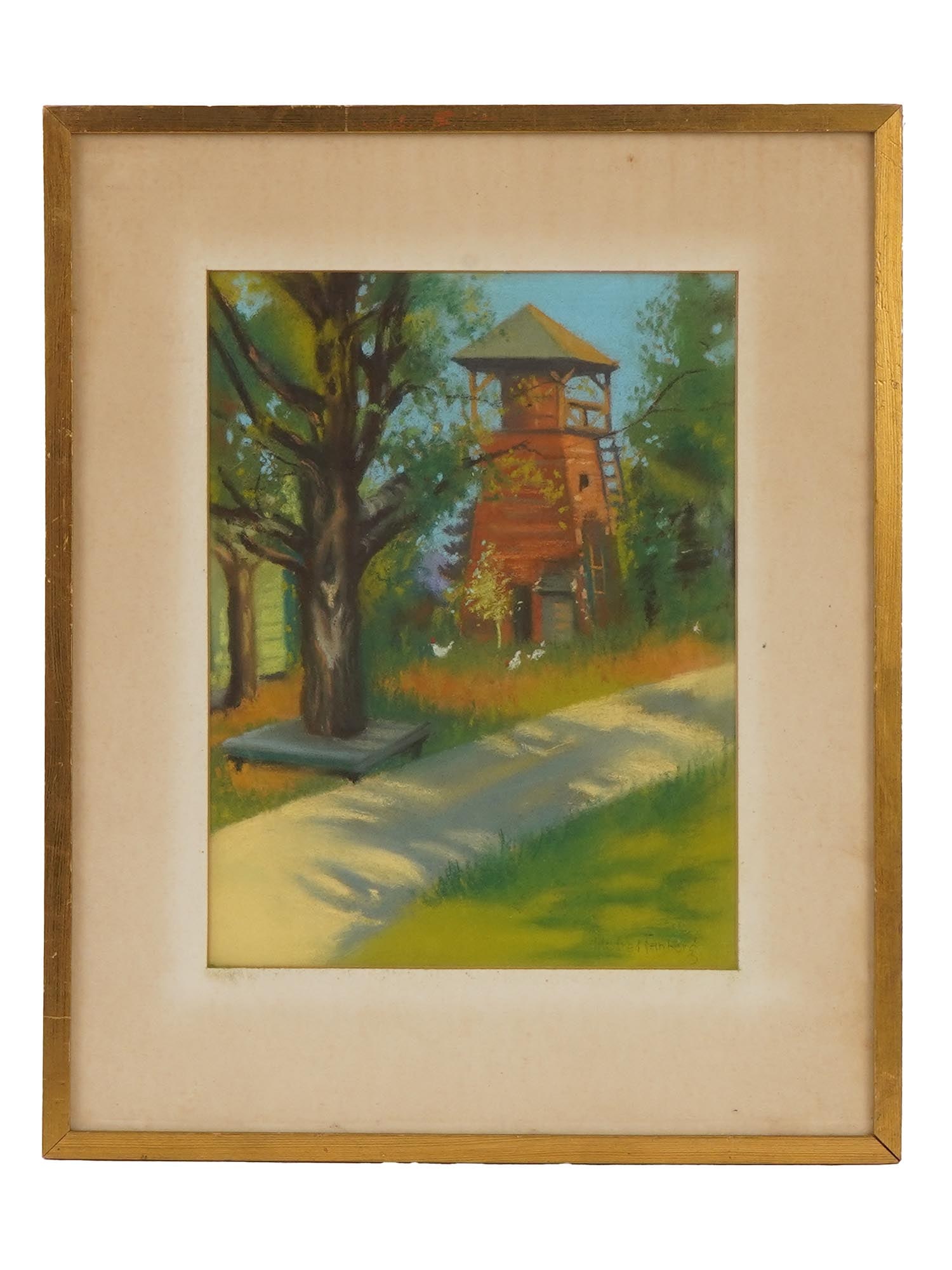 PASTEL ON PAPER PAINTING SIGNED MILDRED FEINBERG (1 of 4)