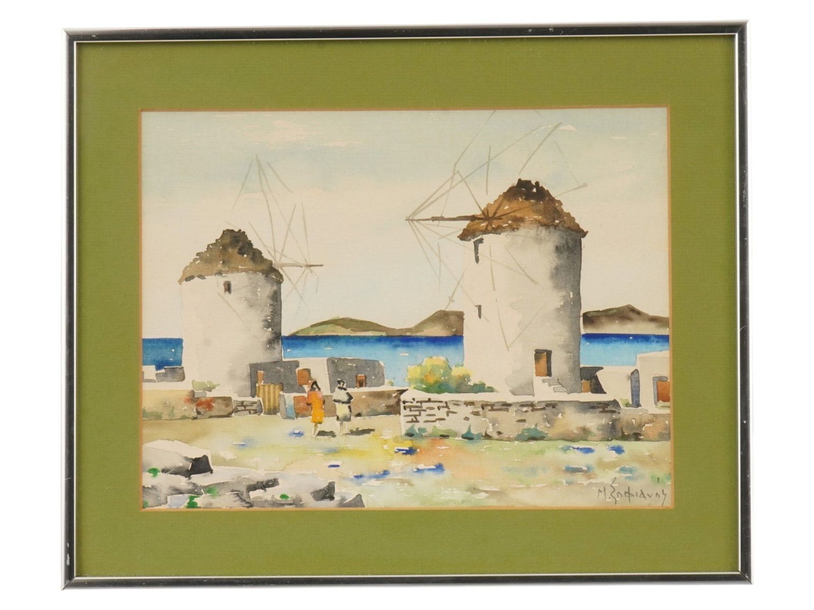 GREEK WATERCOLOR PAINTING BY MANOS SOFIANOS (1 of 4)