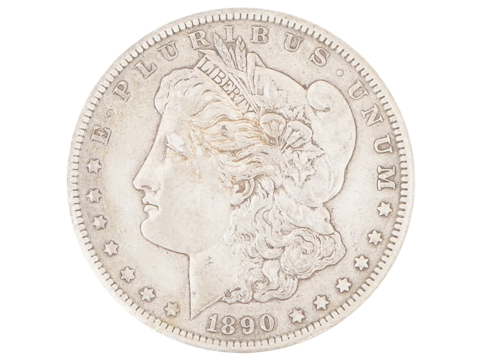 ANTIQUE 1890 AMERICAN CARSON CITY MORGAN SILVER DOLLAR (1 of 4)