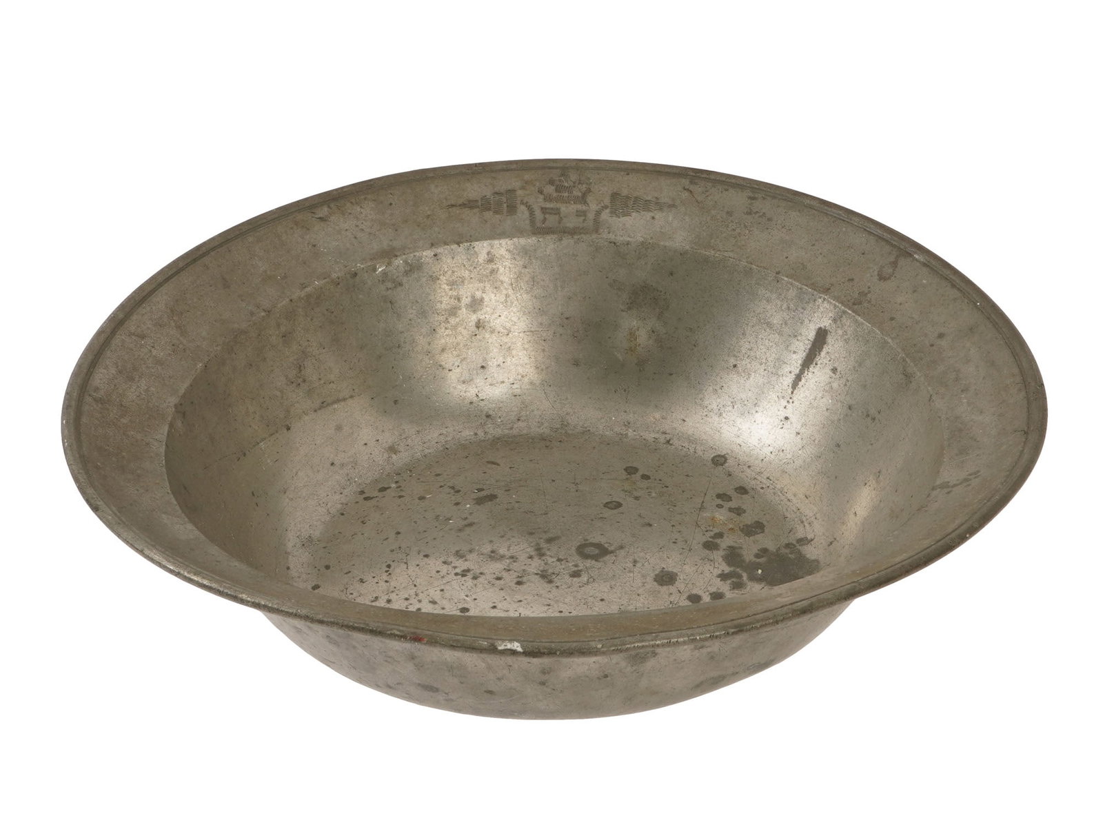 ANTIQUE EUROPEAN PEWTER PLATE W CHRISTIES LABEL (1 of 11)