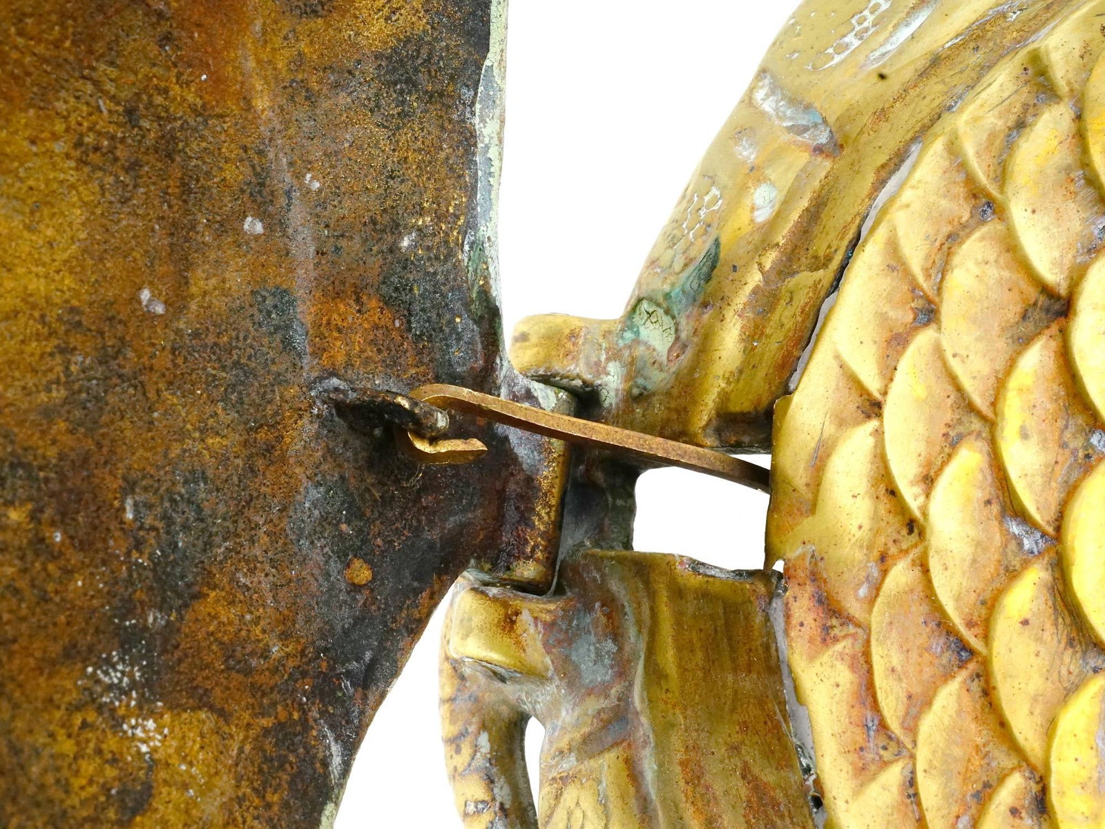 MECHANICAL BRONZE BOX TORTOISE FIGURINE - 10