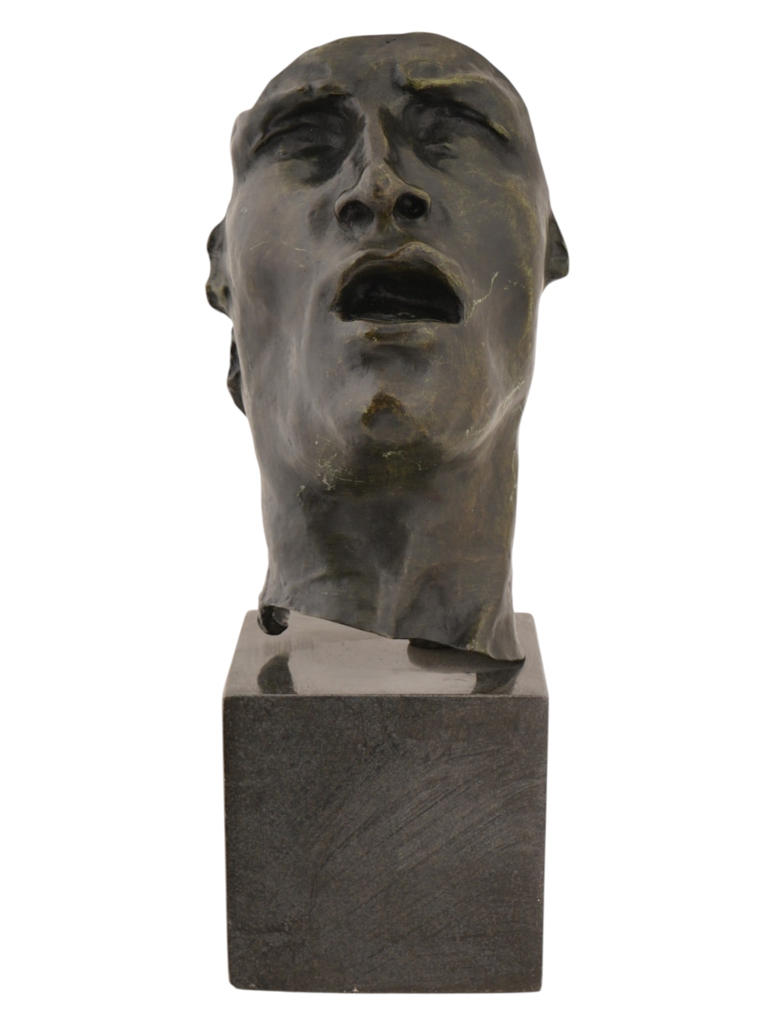 AFTER AUGUSTE RODIN FRENCH PORTRAIT BRONZE SCULPTURE (1 of 8)
