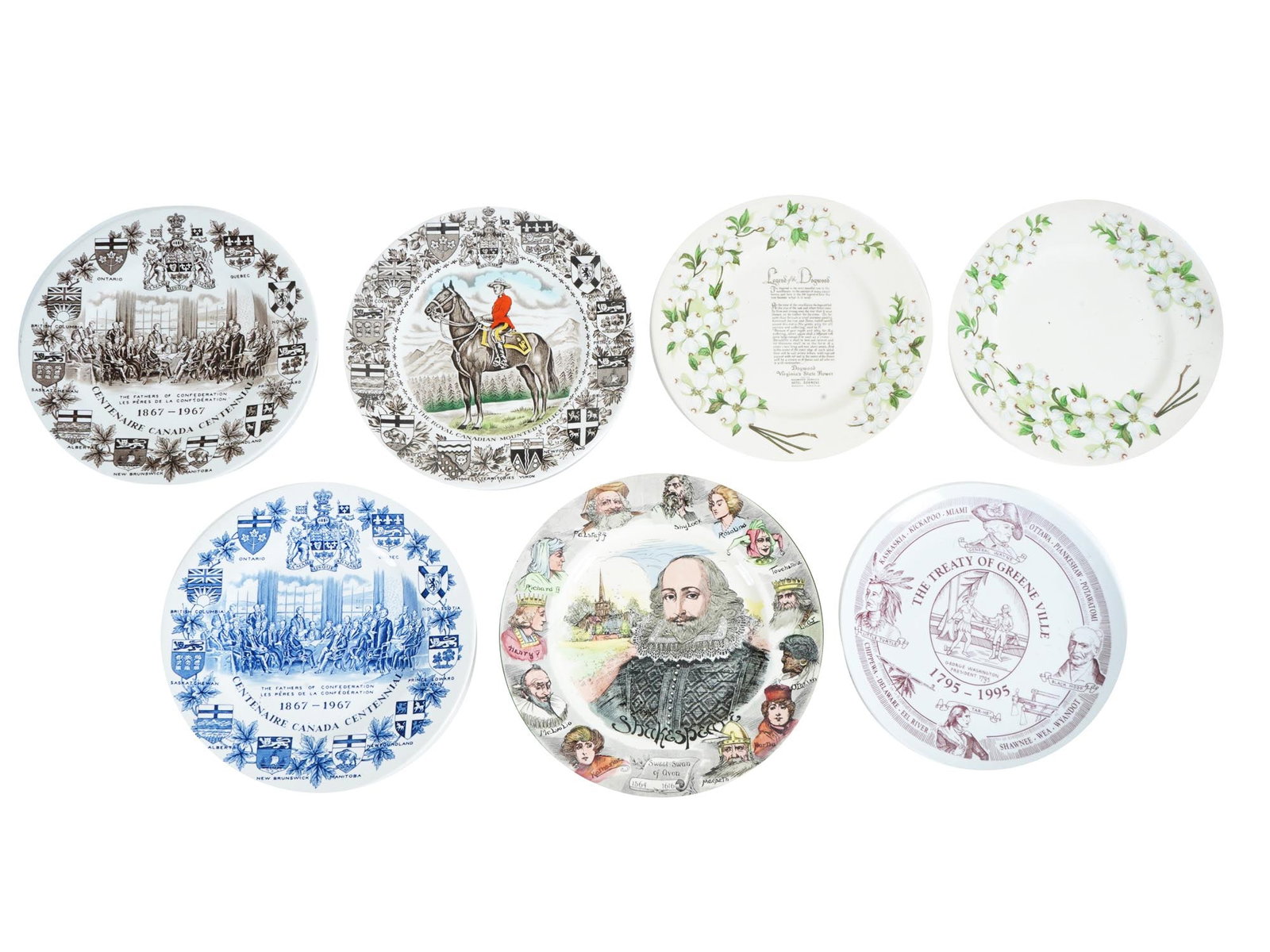 COLLECTION OF ASSORTED ENGLISH PORCELAIN PLATES (1 of 12)