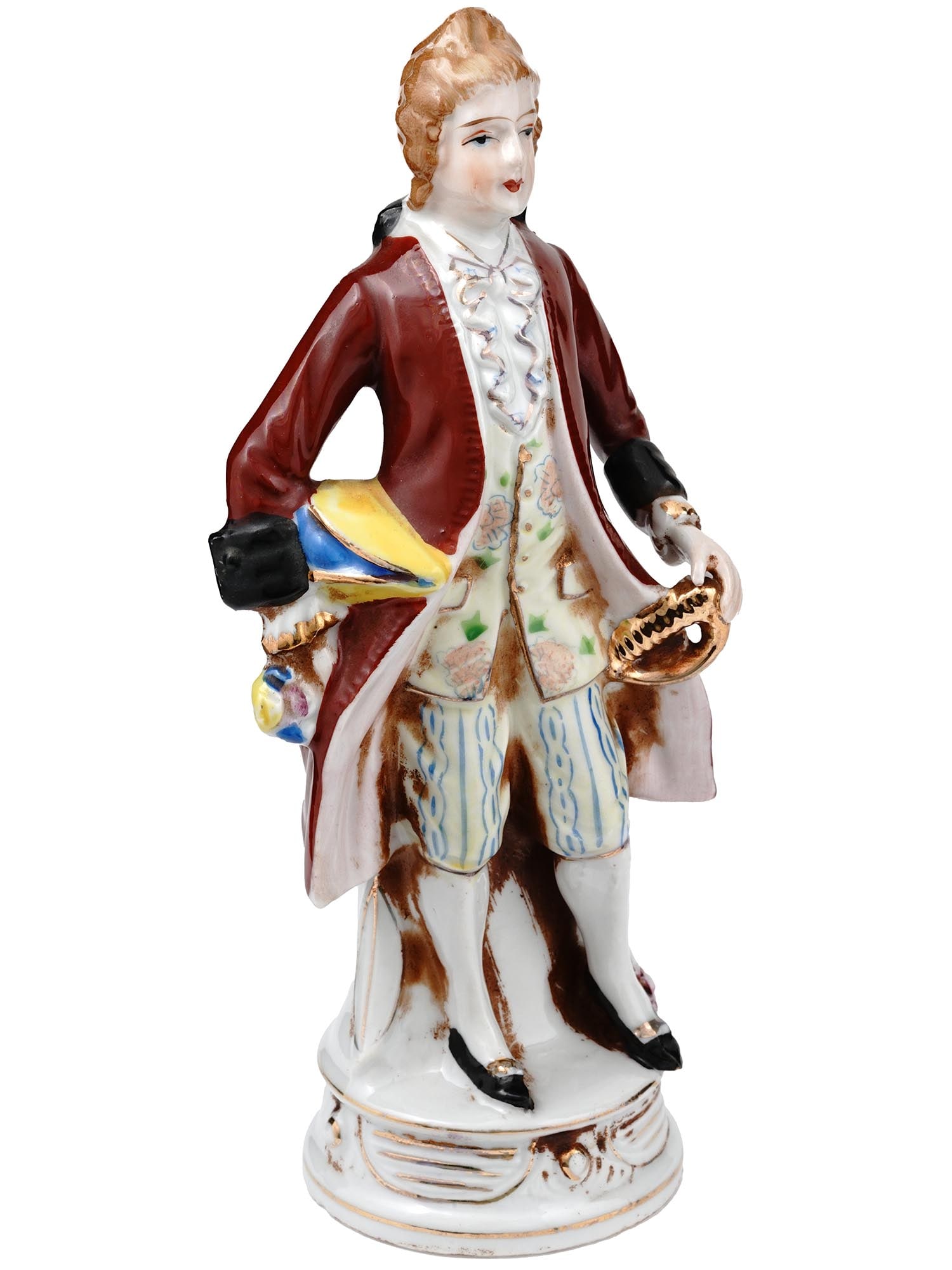 VINTAGE OCCUPIED JAPAN PORCELAIN NOBLE MAN FIGURINE (1 of 7)