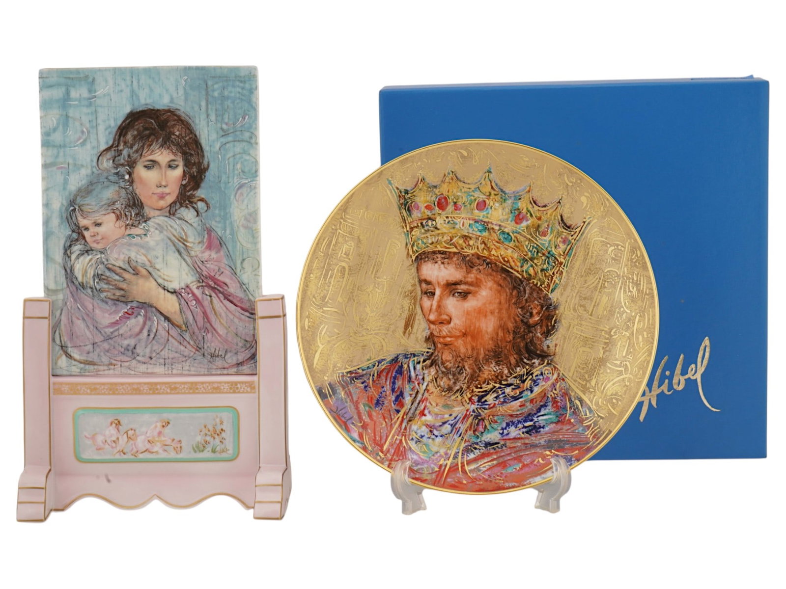 EDNA HIBEL LIMITED EDITION PORCELAIN PLATES W COA (1 of 8)