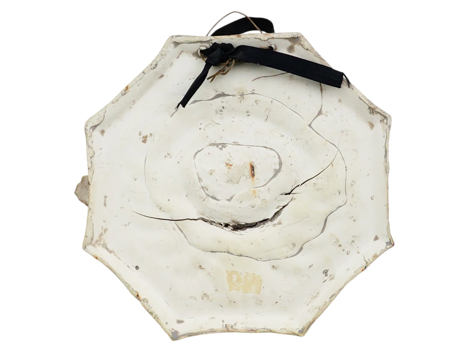 CHINESE OCTAGONAL GLAZED CERAMIC WALL PLAQUE - 7