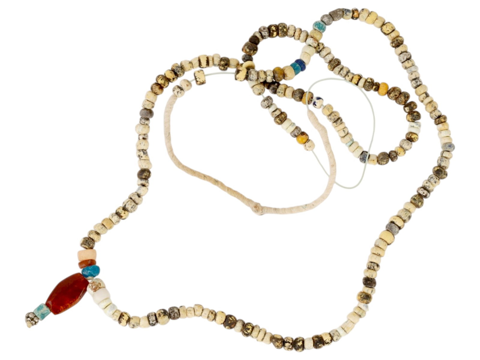 ANCIENT ROMAN GLASS STONE BEAD NECKLACE 100 TO 300 AD (1 of 3)