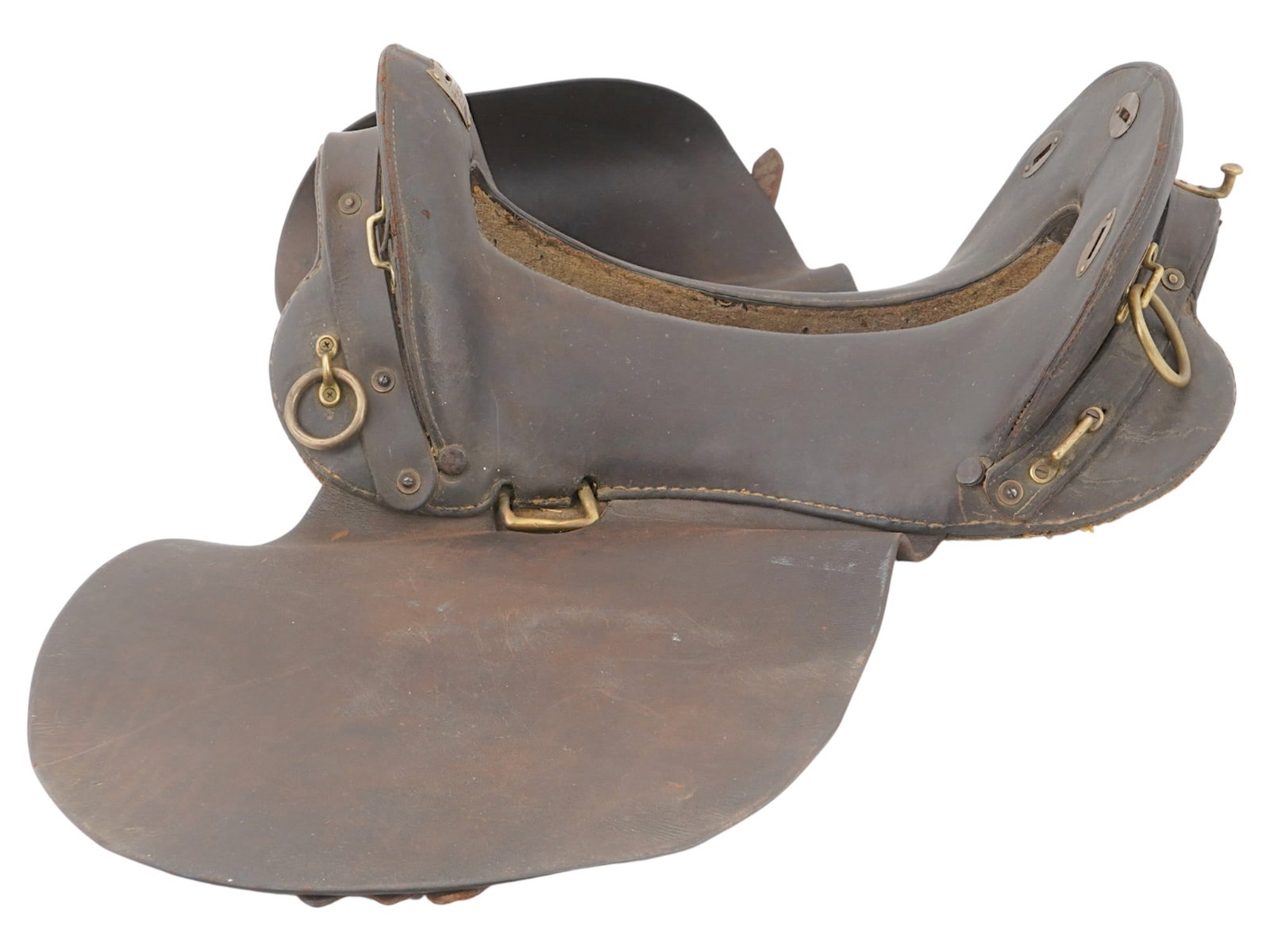 ANTIQUE US CAVALRY LEATHER MCLELLAN SADDLE (1 of 10)