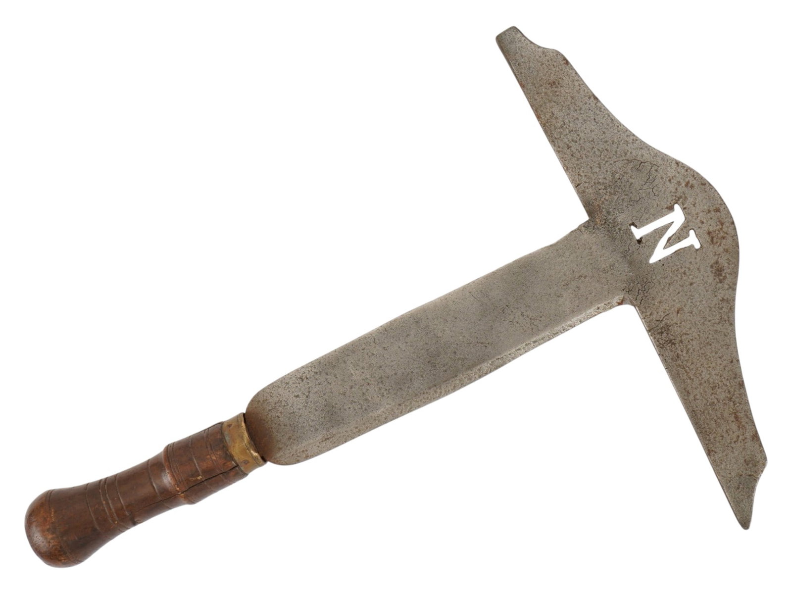 RARE FRENCH NAPOLEONIC PERIOD SLATE ROOFING HAMMER (1 of 8)