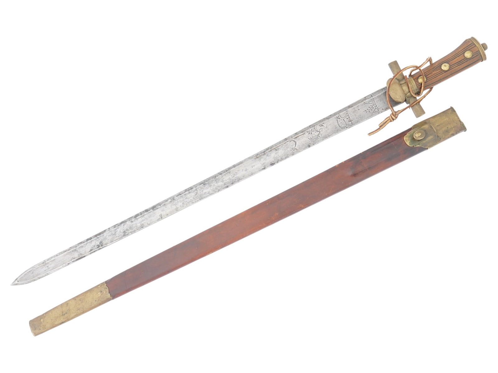TRADITIONAL EUROPEAN BLACK FOREST HUNTING SWORD (1 of 16)