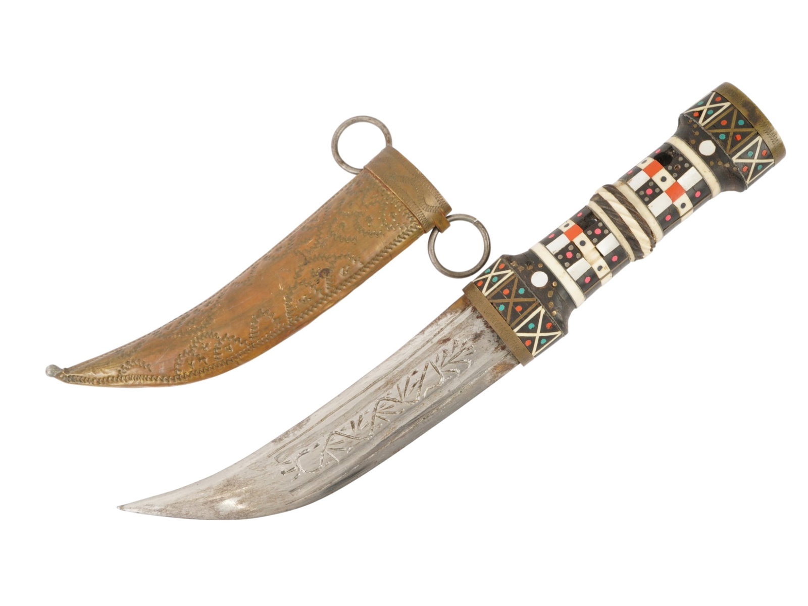 ANTIQUE SYRIAN JAMBIYA DAGGER (1 of 8)