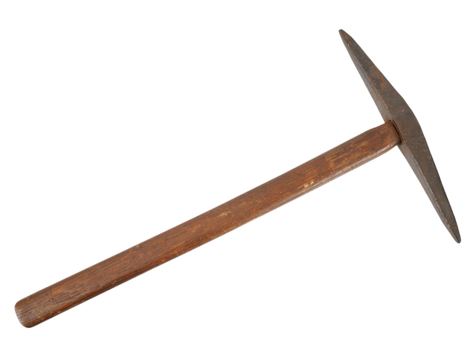 GOLD RUSH ERA IRON HANDCRAFTED PICK AXE W WOODEN HANDLE (1 of 6)