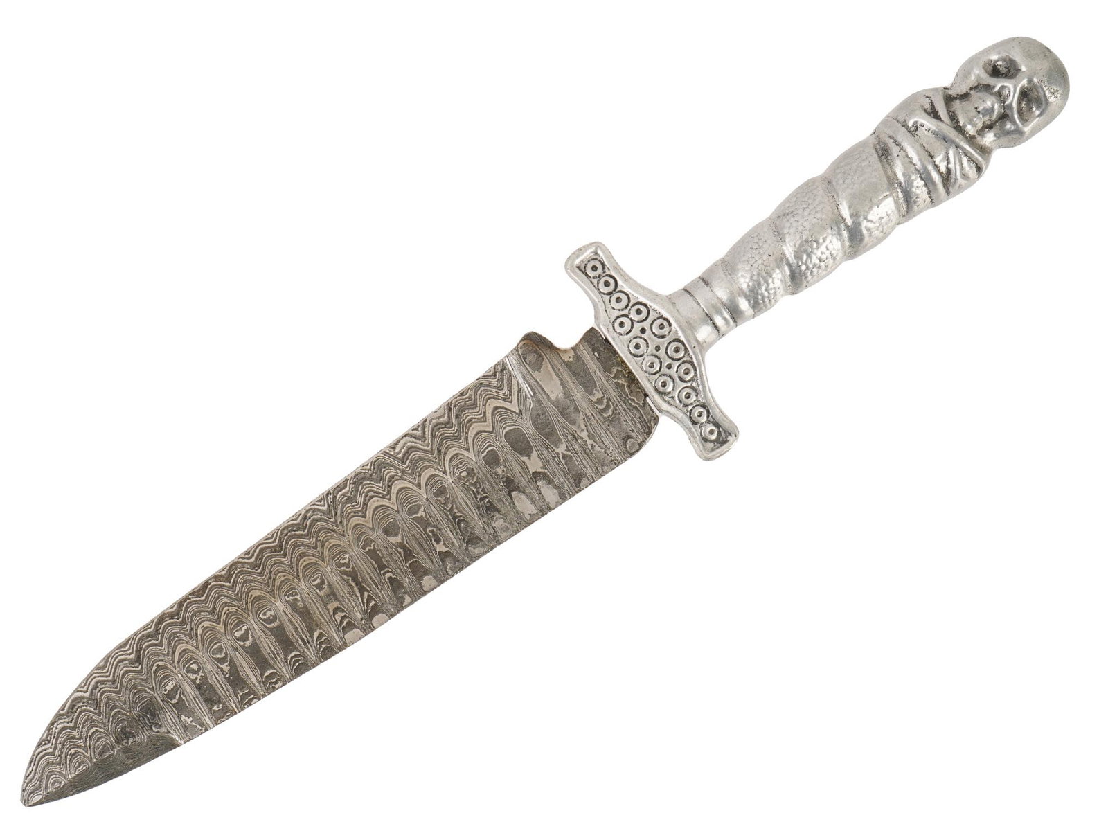 VINTAGE CUSTOM DAMASCUS STEEL DAGGER KNIFE (1 of 8)