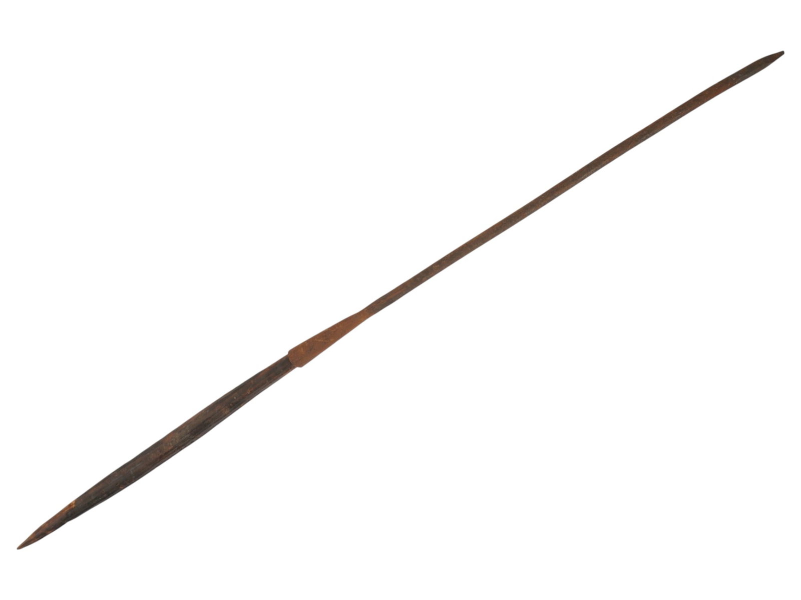 TRADITIONAL AFRICAN HAND CARVED HARDWOOD SPEAR (1 of 7)