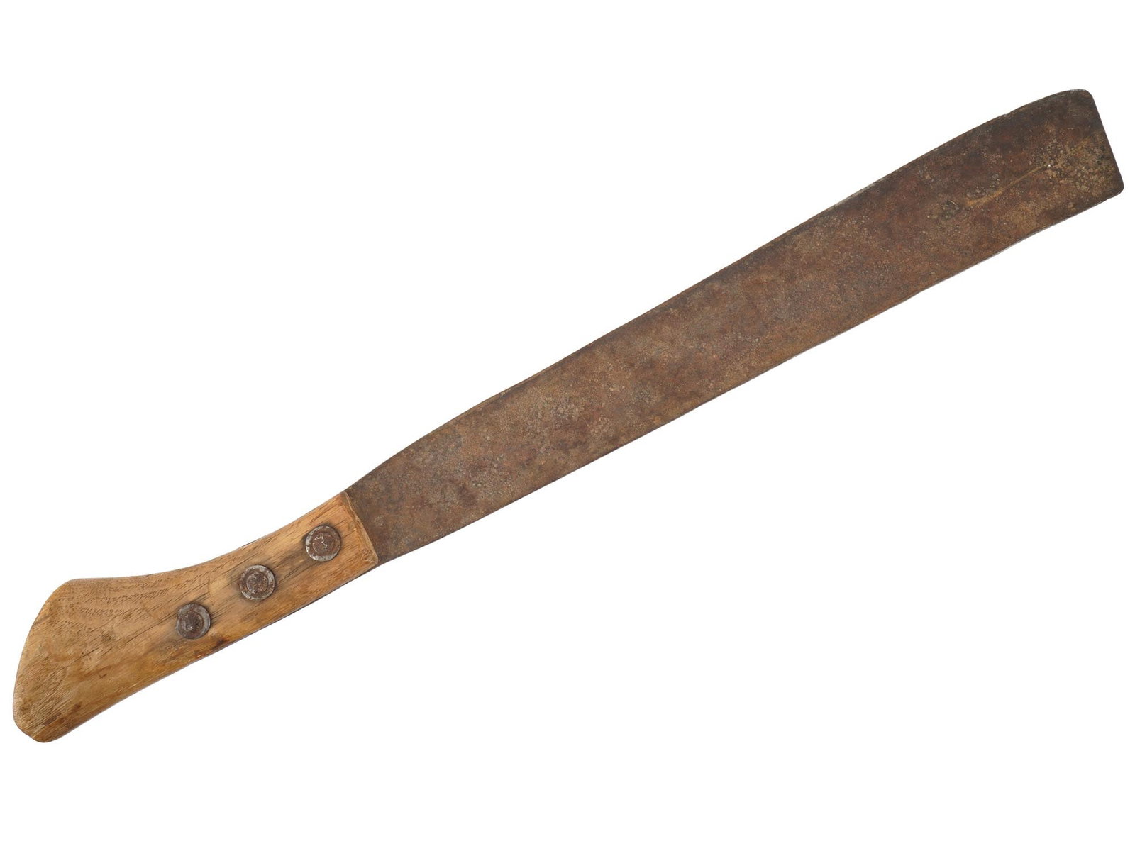 VINTAGE STEEL MACHETE WITH WOODEN HANDLE (1 of 10)