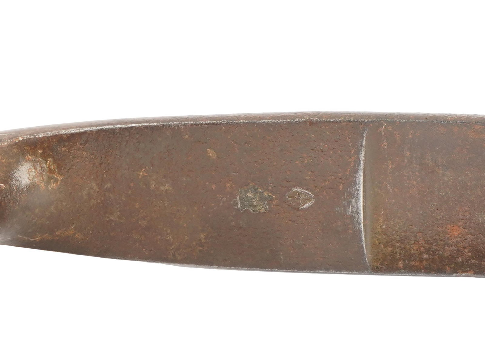 ANTIQUE MILITARY TRIANGULAR SOCKET BAYONET MARKED - 8