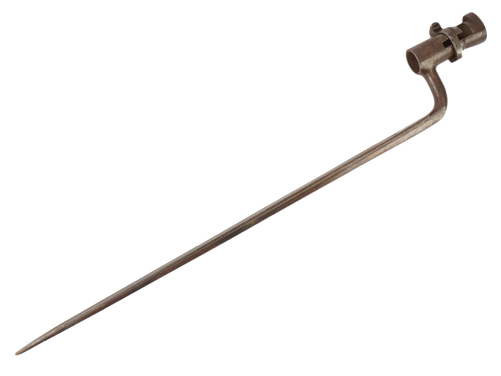 ANTIQUE MILITARY TRIANGULAR SOCKET BAYONET - 2