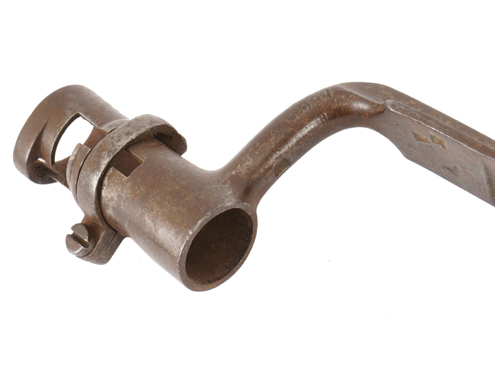 ANTIQUE MILITARY TRIANGULAR SOCKET BAYONET - 9