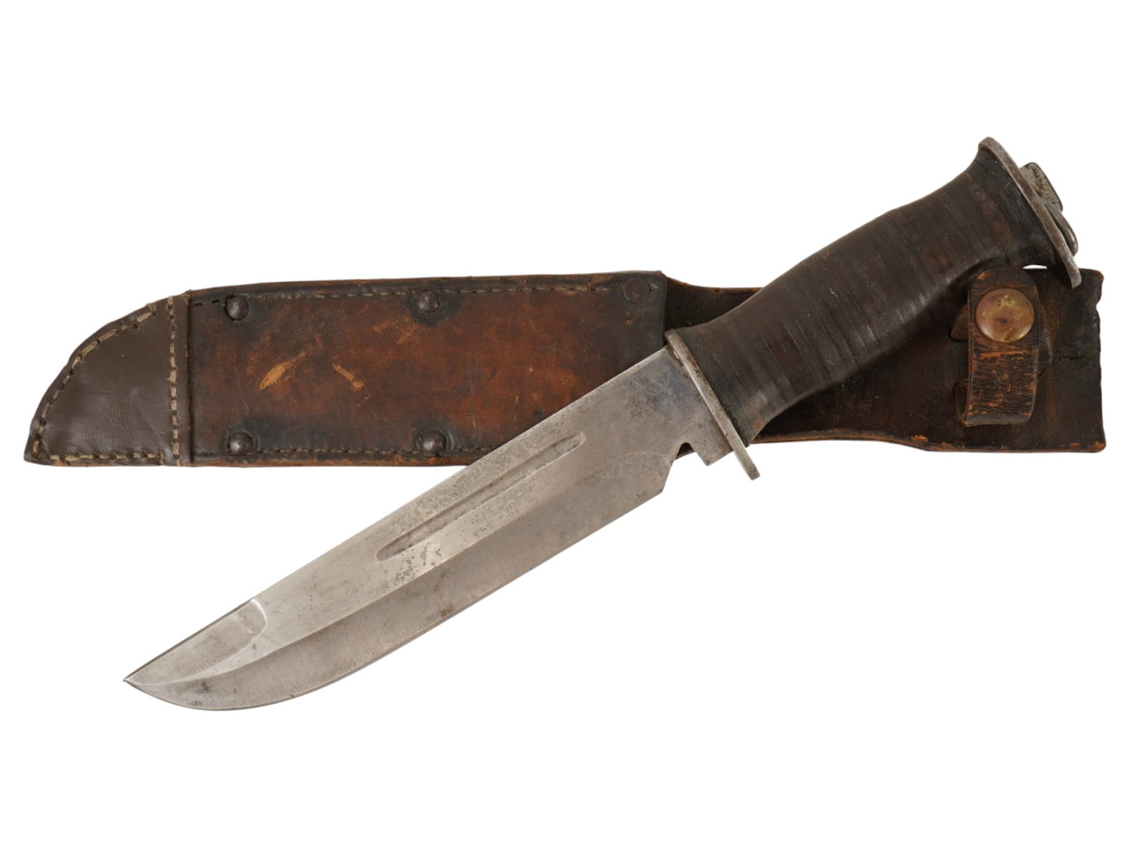 WWII US CATTARAUGUS 225Q COMBAT KNIFE (1 of 8)