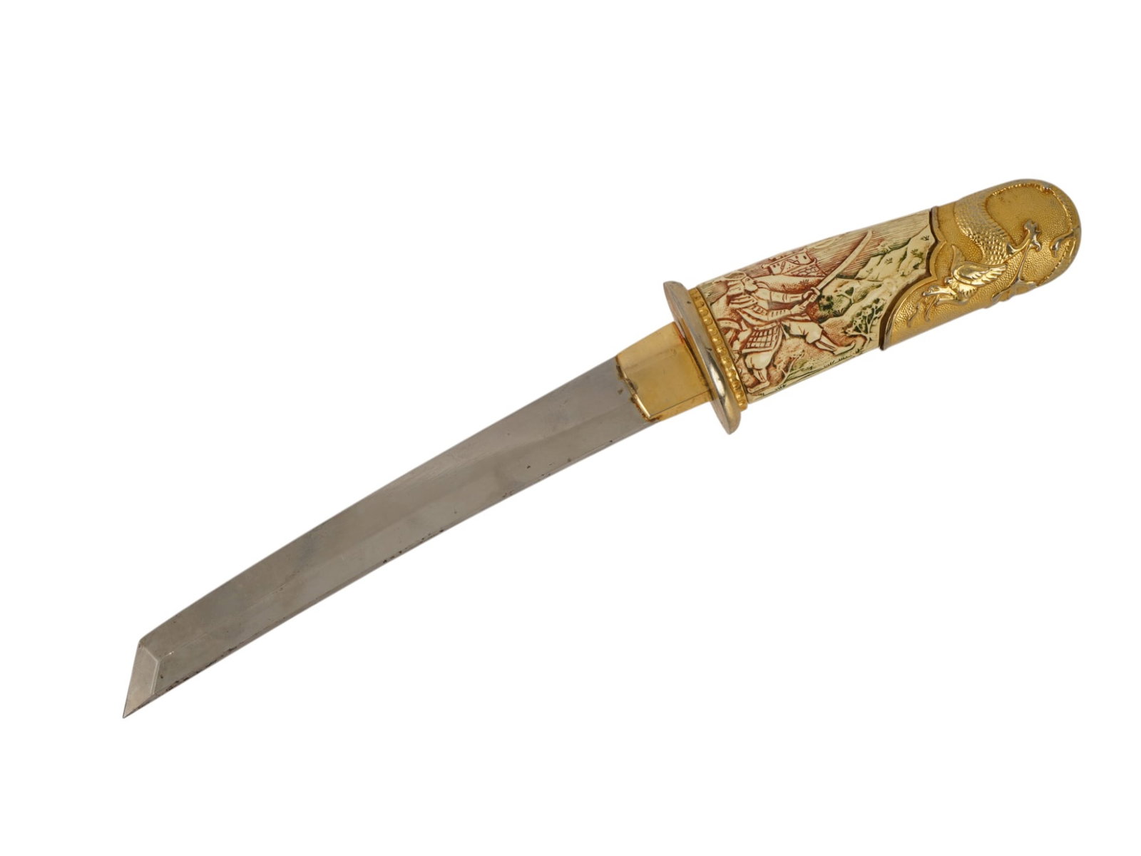 JAPANESE TANTO MANNER DAGGER WITH PLASTIC HANDLE (1 of 8)