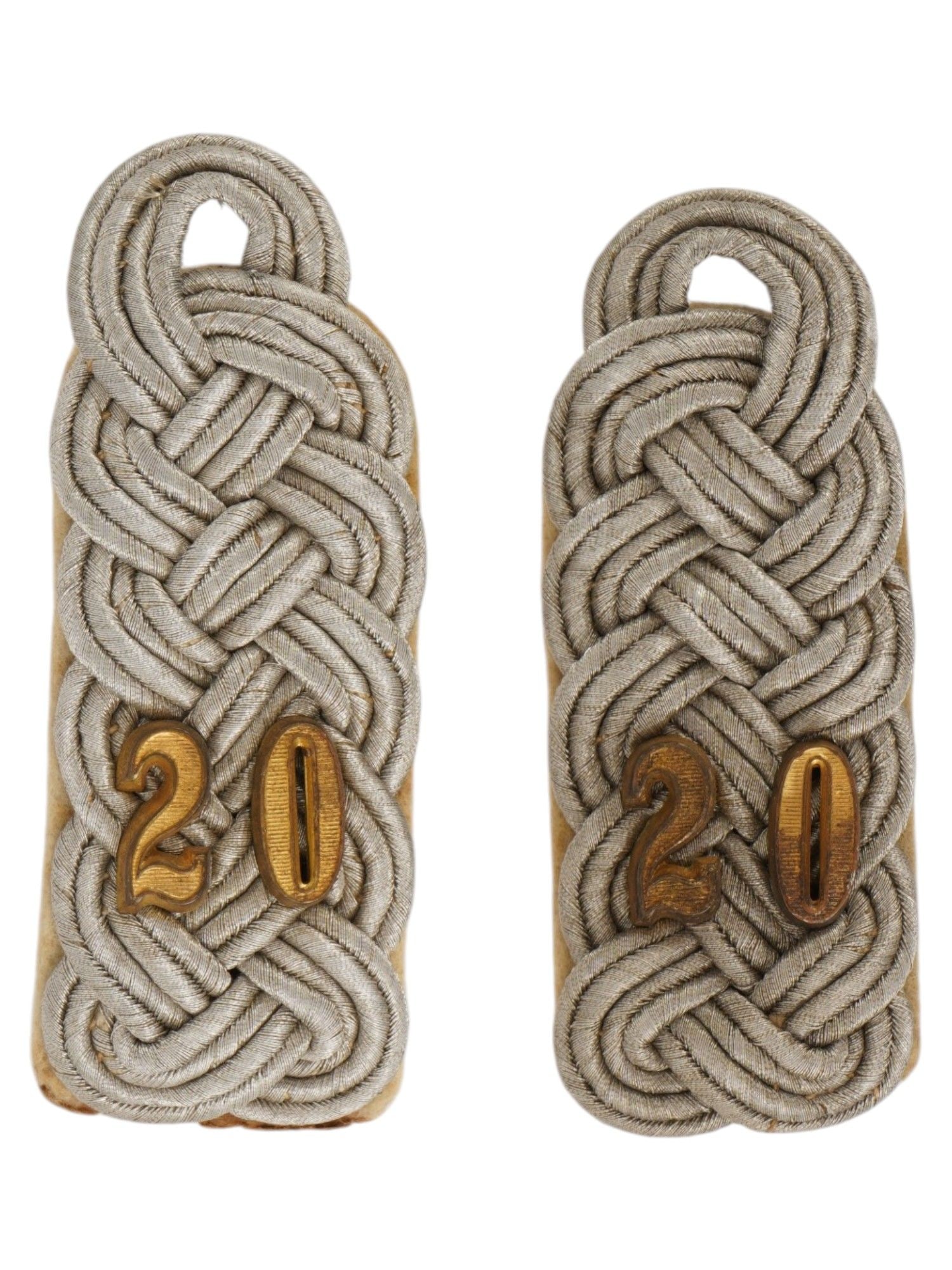 PAIR OF WWII GERMAN FIELD GRADE OFFICER SHOULDER BOARDS (1 of 2)