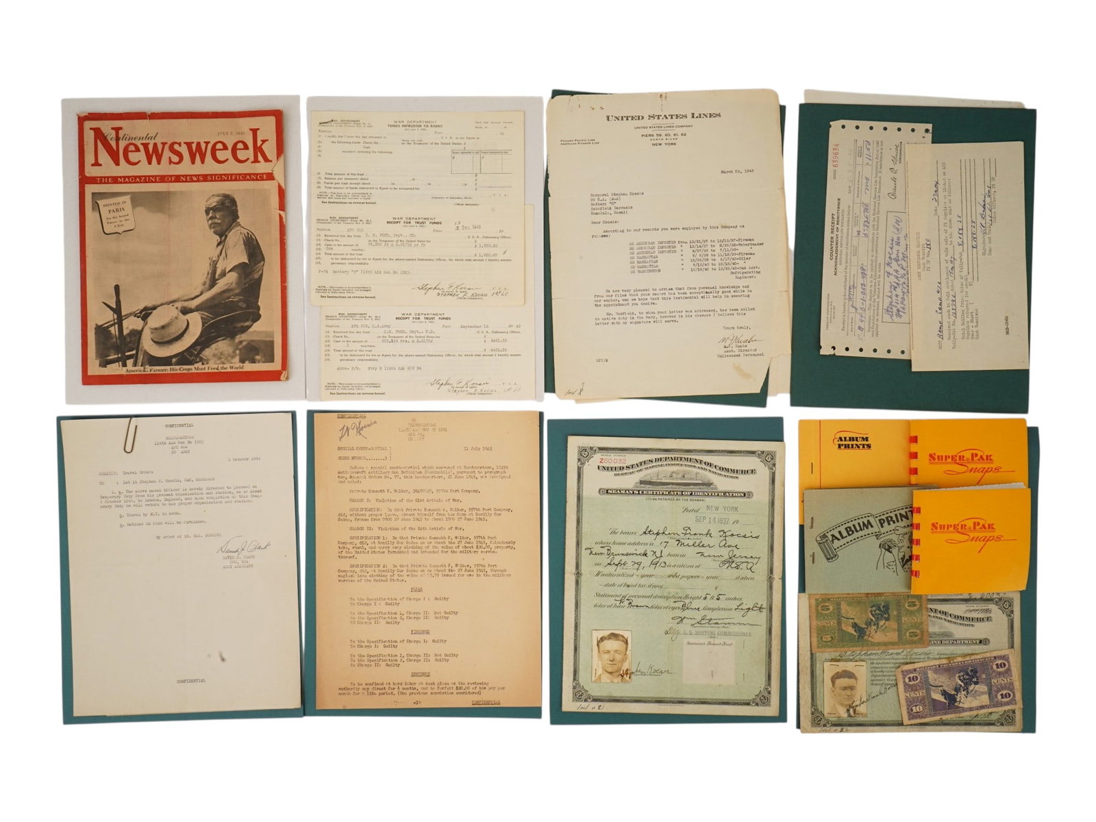 VINTAGE AMERICAN HISTORICAL COLLECTION DOCUMENTS (1 of 3)
