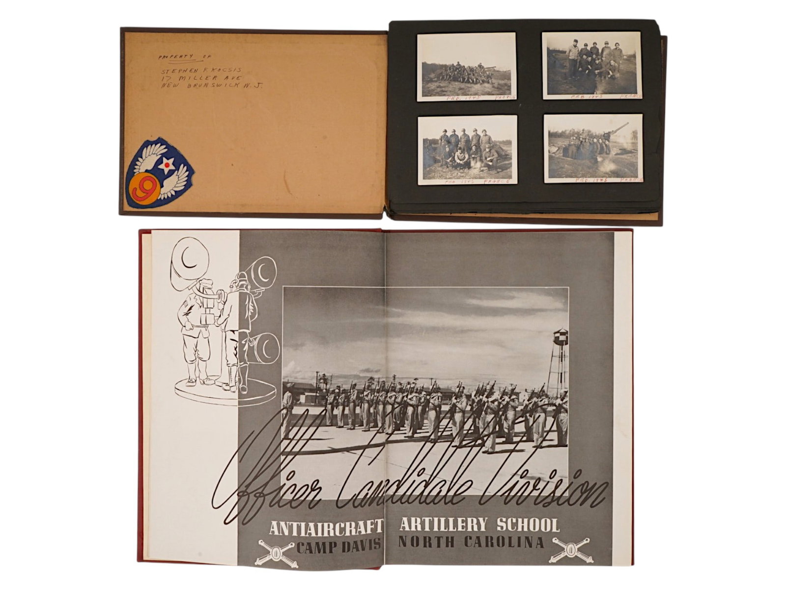 LOT OF WWII US GRADUATION YEARBOOK AND PHOTO ALBUM (1 of 6)