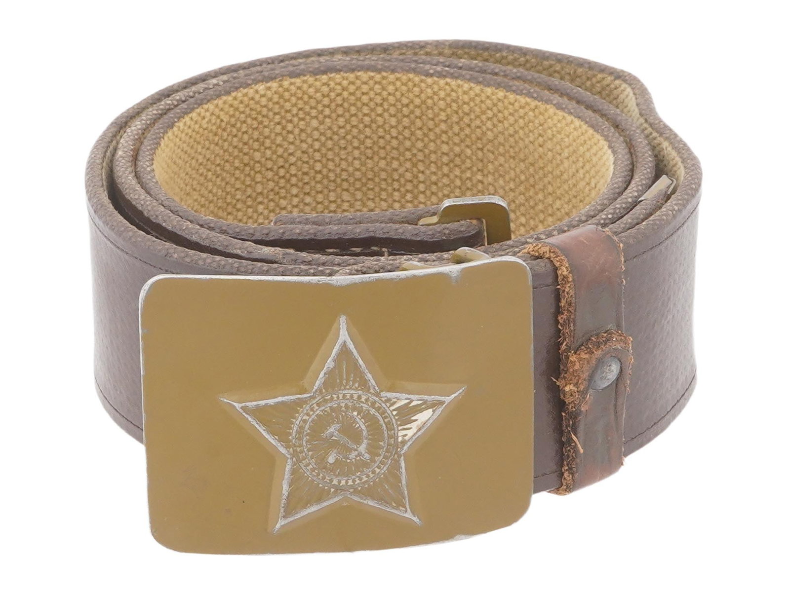 WWII RUSSIAN SOVIET ERA MILITARY SOLDIERS BELT (1 of 7)