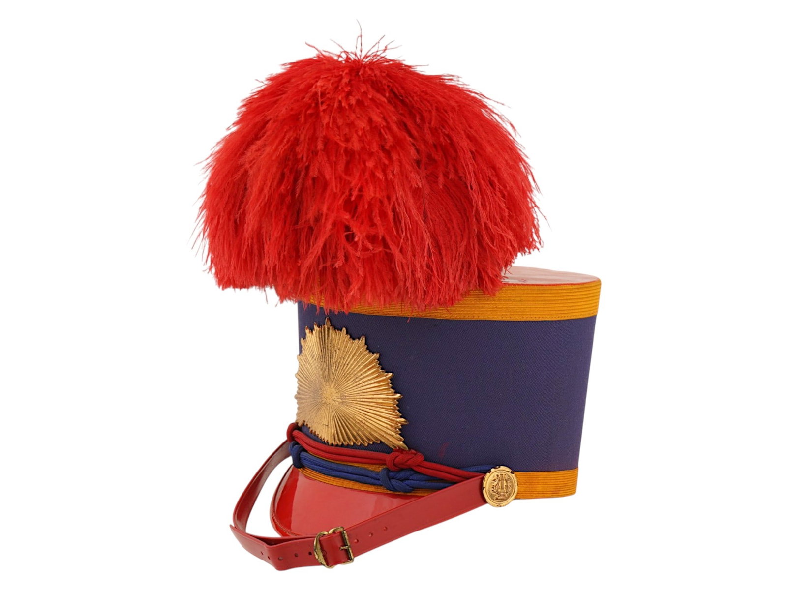 VINTAGE AMERICAN GRAUBARDS CEREMONIAL SHAKO UNIFORM HAT (1 of 9)