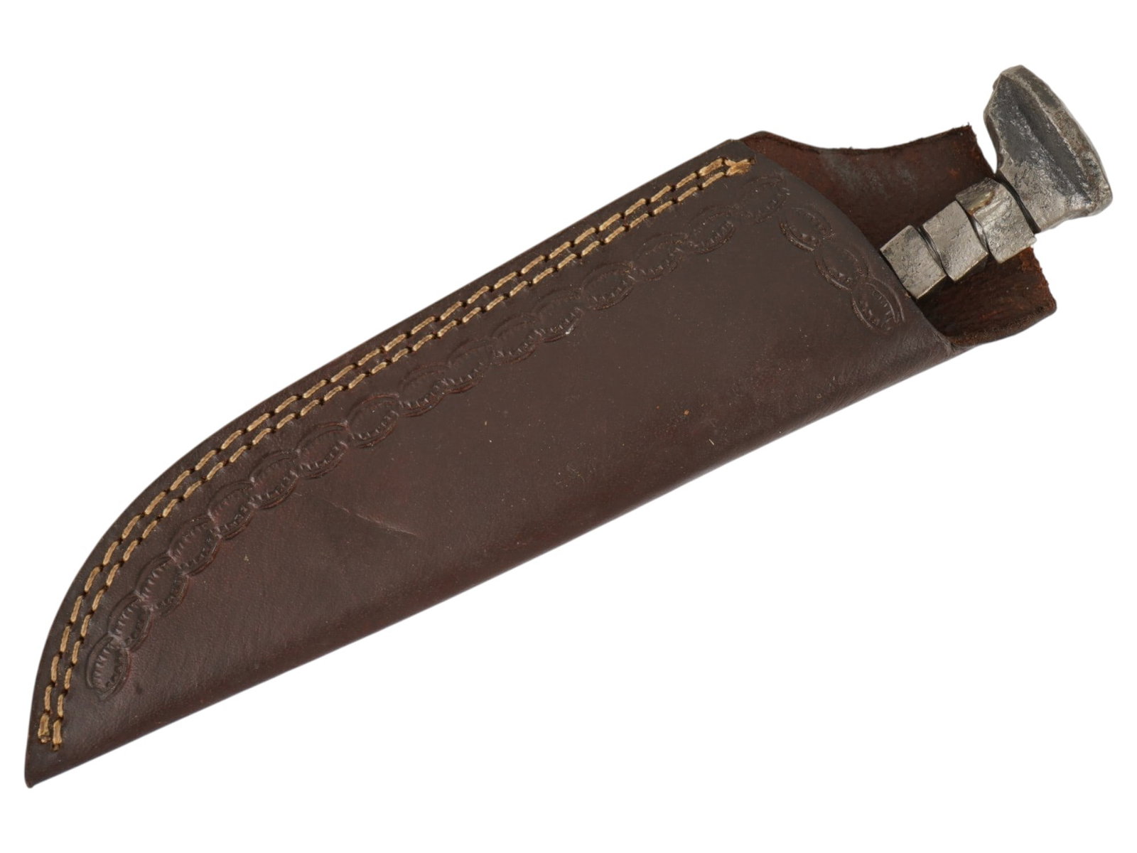 VINTAGE HANDCRAFTED FORGED RAILROAD SPIKE KNIFE (1 of 7)