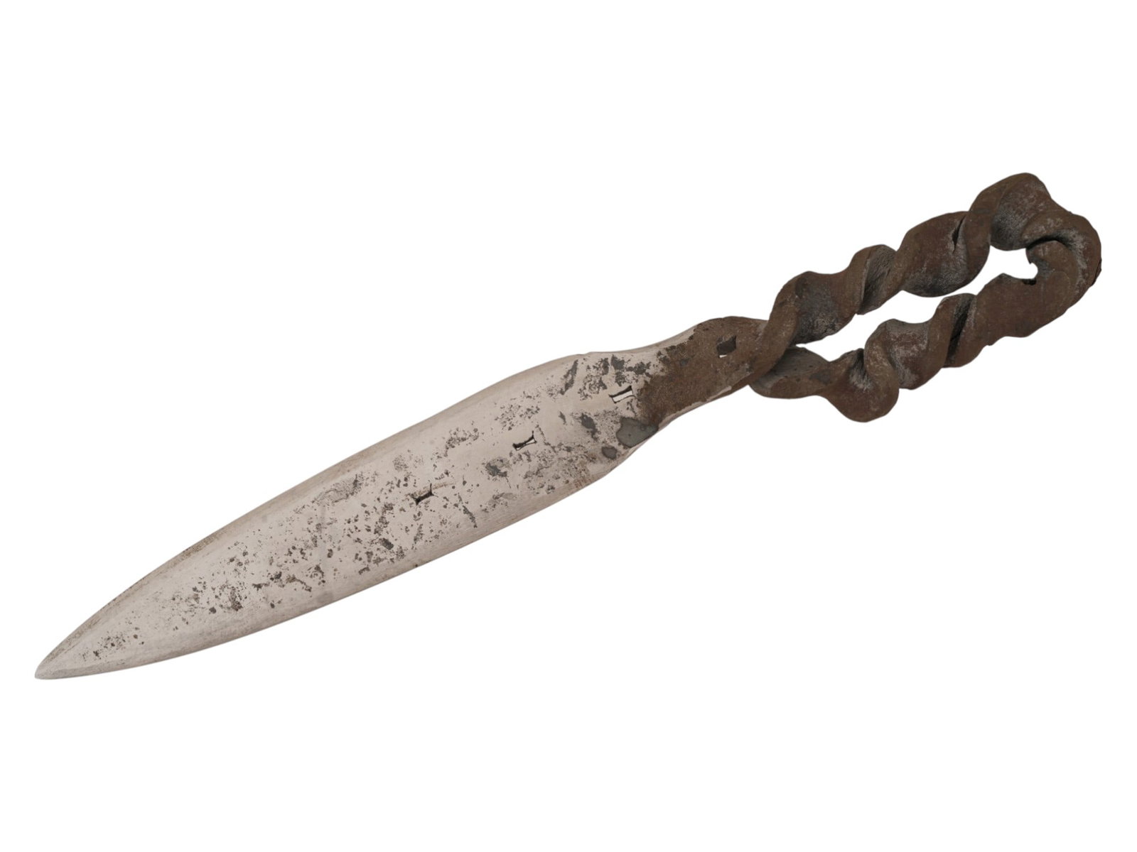 VINTAGE HAND FORGED IRON DAGGER (1 of 6)