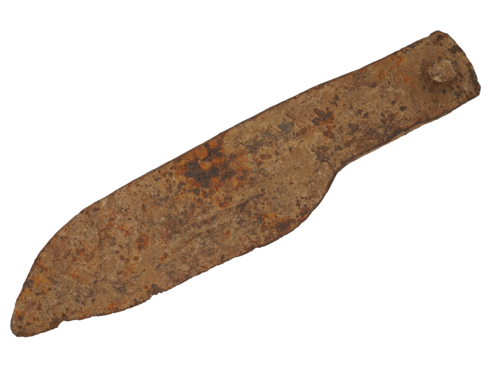 EXCAVATED FORGED IRON KNIFE BLADE W TAPERED POINT (1 of 6)