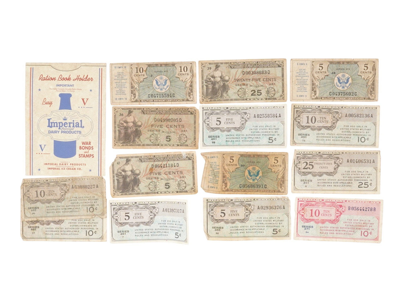 AMERICAN PAPER MONEY MILITARY PAYMENT CERTIFICATES (1 of 4)