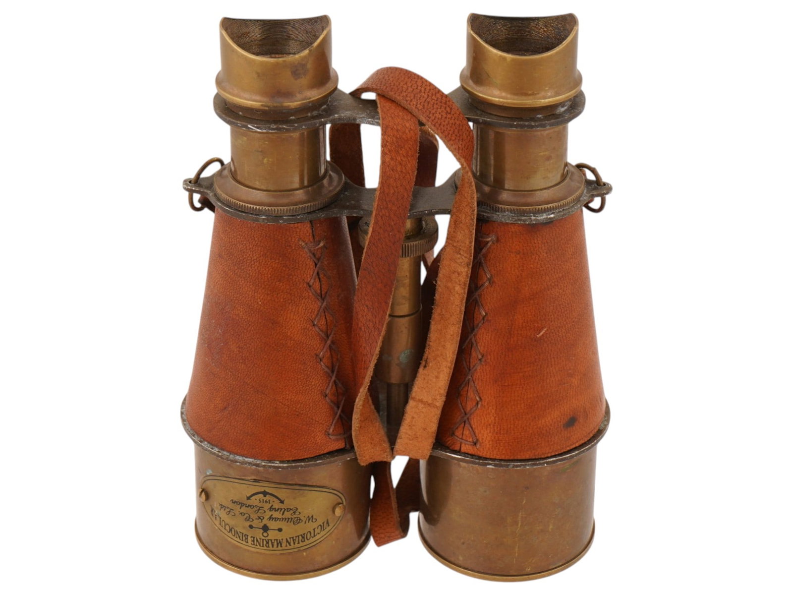 W. OTTWAY AND CO VICTORIAN MARINE BINOCULARS 1915 (1 of 7)