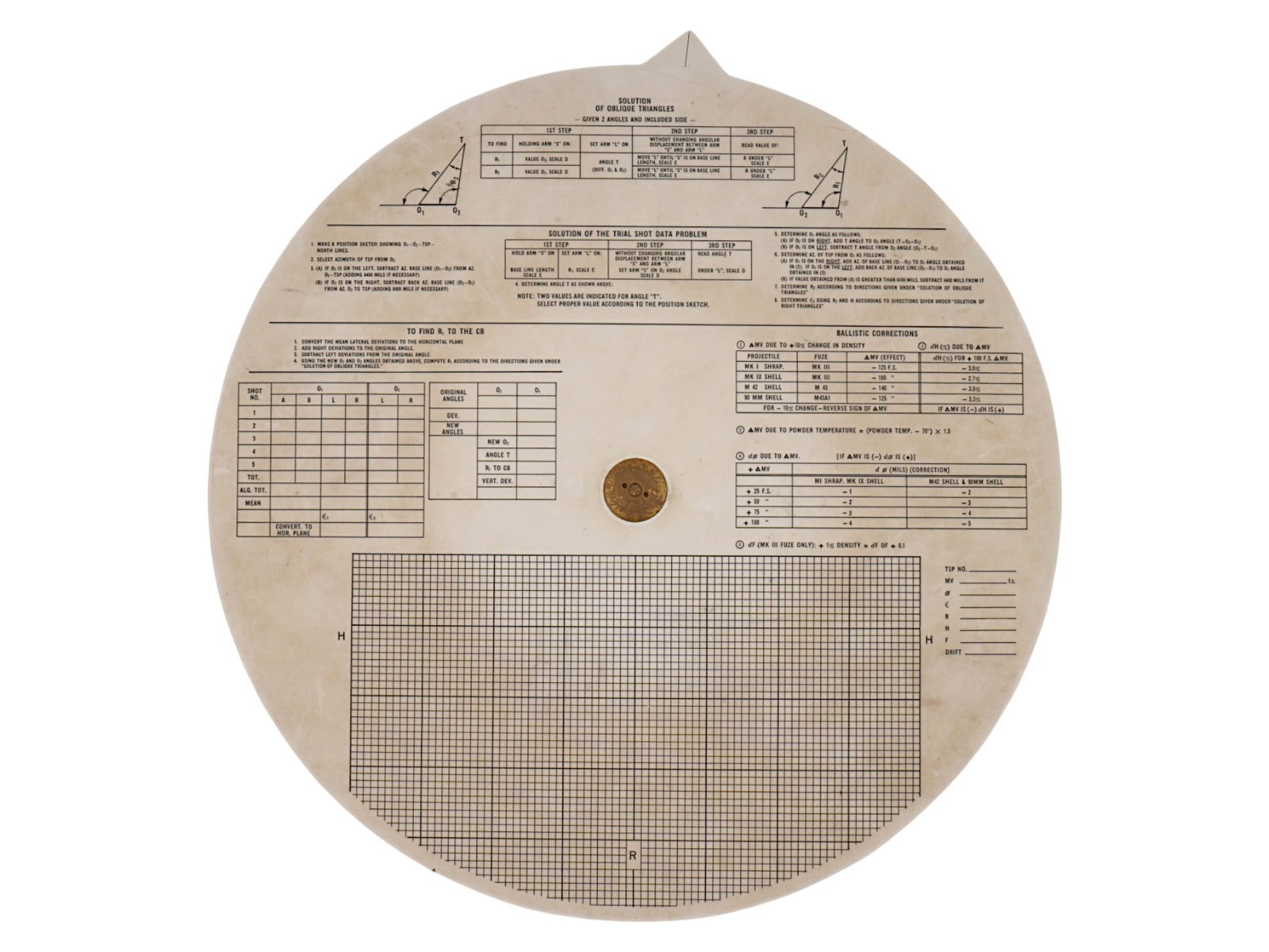 GILSON DECIMAL TRIG MULTI LOG CIRCULAR SLIDE RULE - 3
