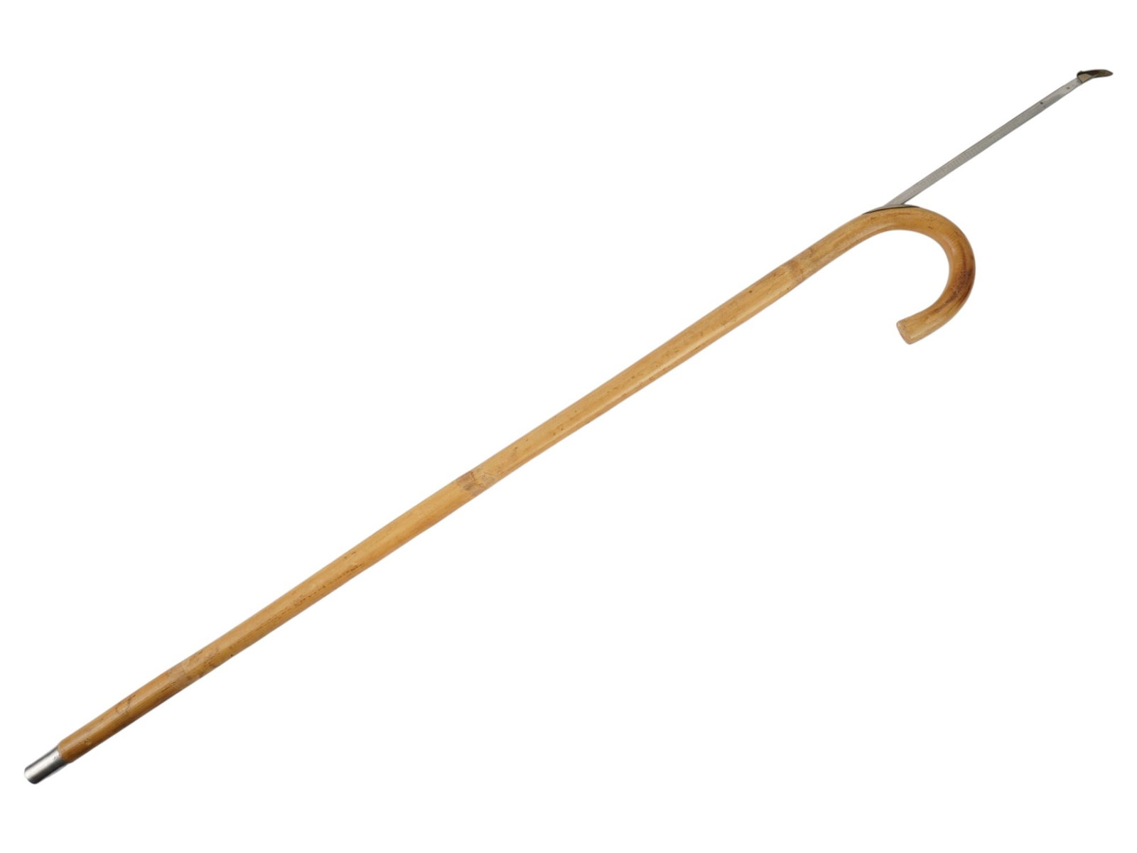 VINTAGE WOODEN HORSE MEASURING WALKING CANE (1 of 9)